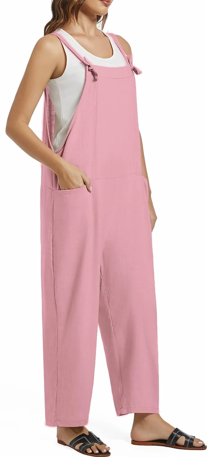 Eleganckie damskie letnie spodnie lniane