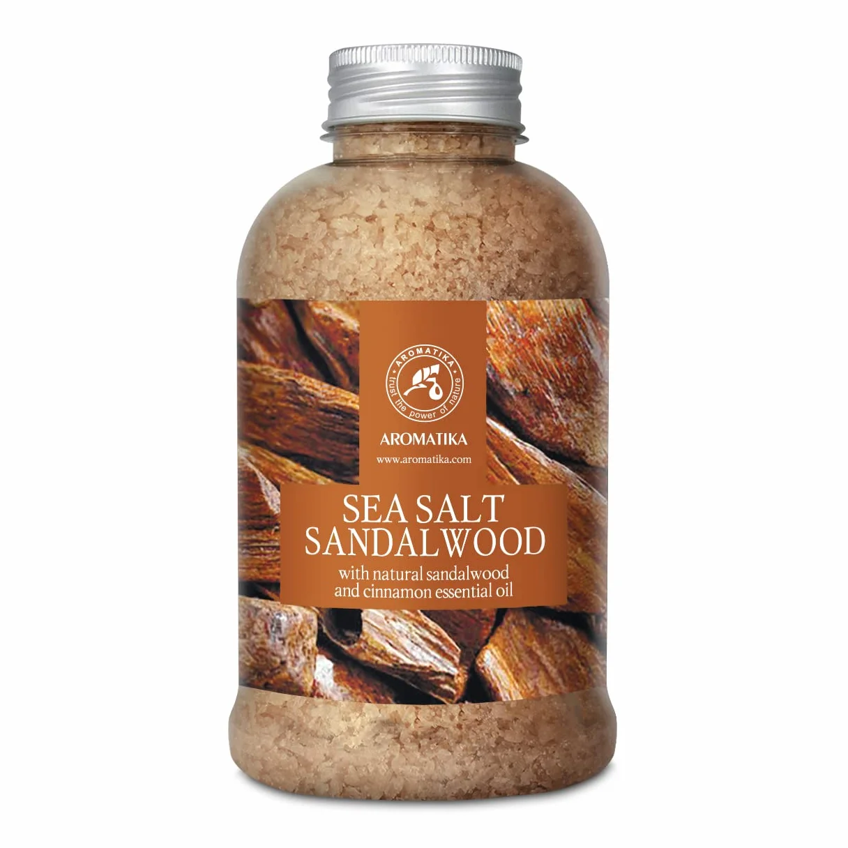 Bath Salts Sandalwood 600g Natural Sandalwood Cinnamon Essential Oil Sea Salt Relaxing Body Care