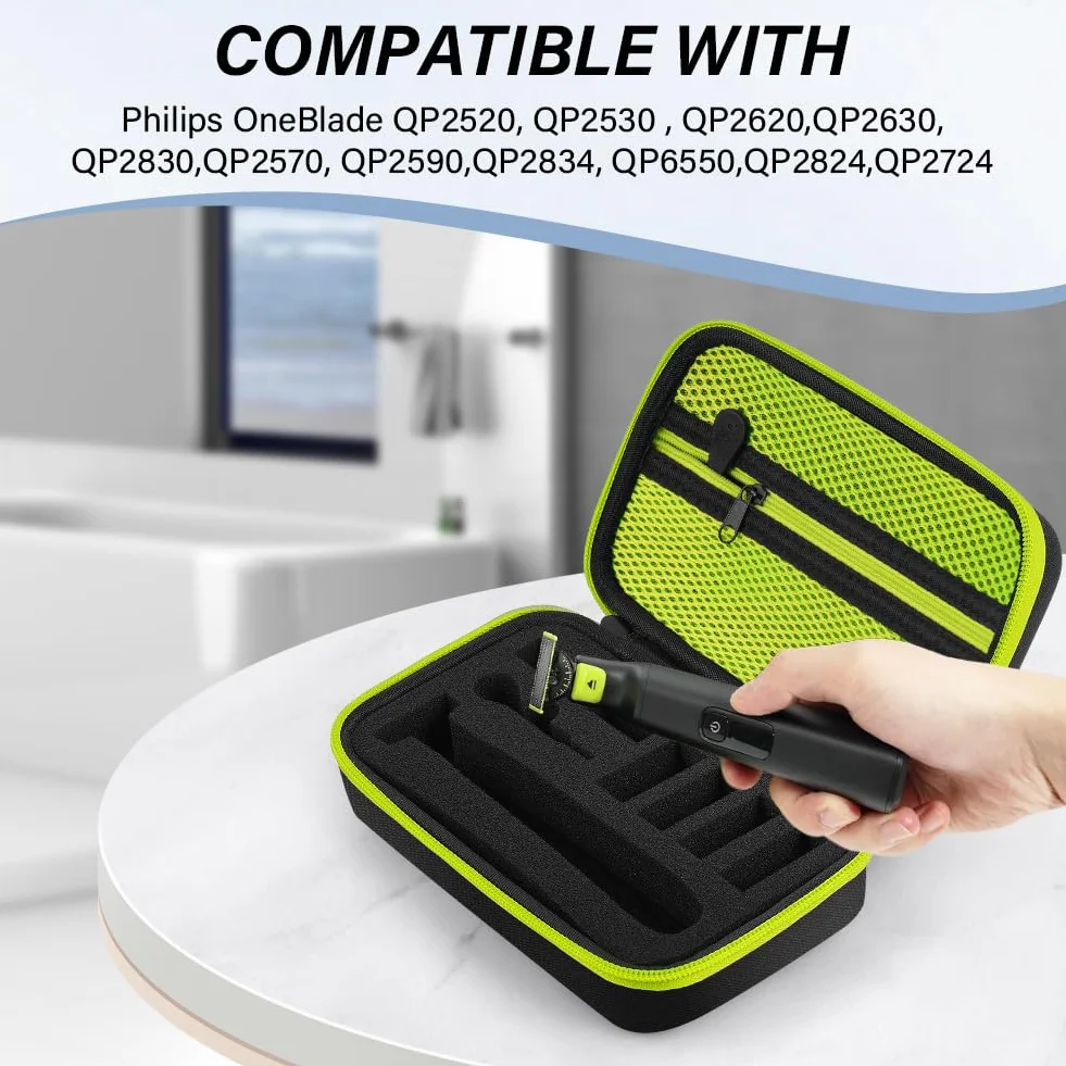 Etui na Philliips O Blade QP2520/30/70/90, QP2620/30, QP2724, QP2824/30/34, QP6550 pokrowiec ochronny na golarkę elektryczną, twarda obudowa EVA z gąbką