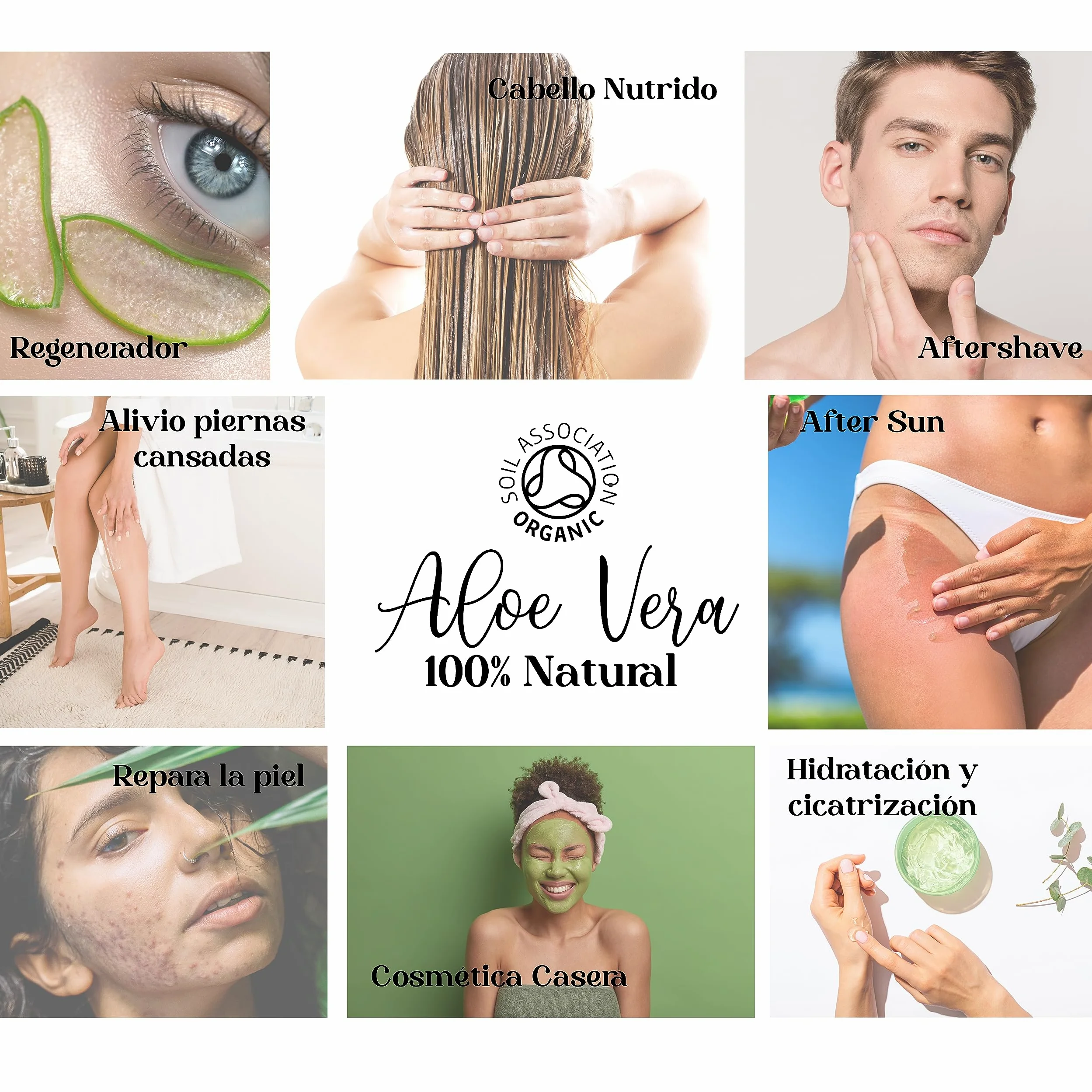 100% Naturalny Żel Aloe Vera 1kg | Nawilża i Regeneruje Skórę | Łagodzi Podrażnienia Po Opalaniu | Przeciwdziała Starzeniu Skóry | Doskonały dla Twarzy, Włosów i Ciała