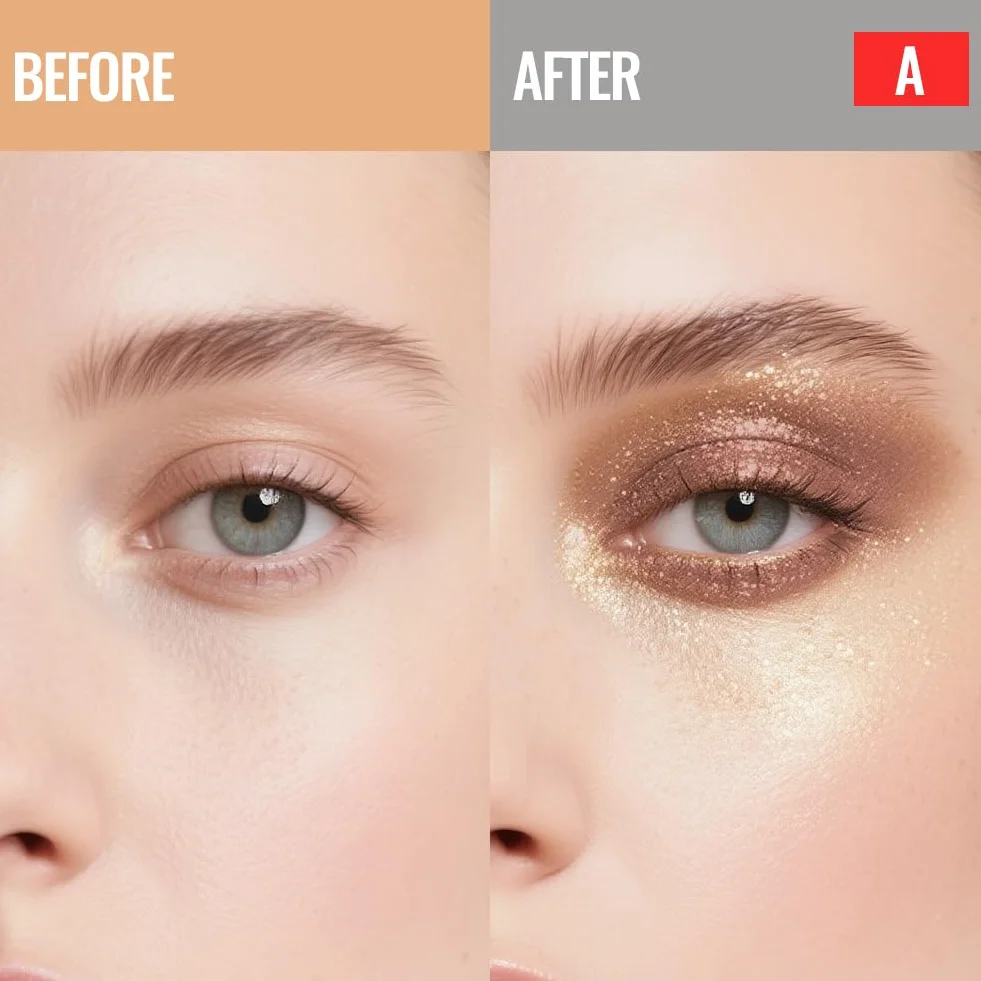 Cienie do powiek w sztyfcie, 6 x 2g Zestaw ołówków do cieni do powiek z brokatem i matowym, Eye Shadow Stick w kremie, łatwy w użyciu, tworzy kredki do oczu i długotrwały makijaż oczu (zestaw A)
