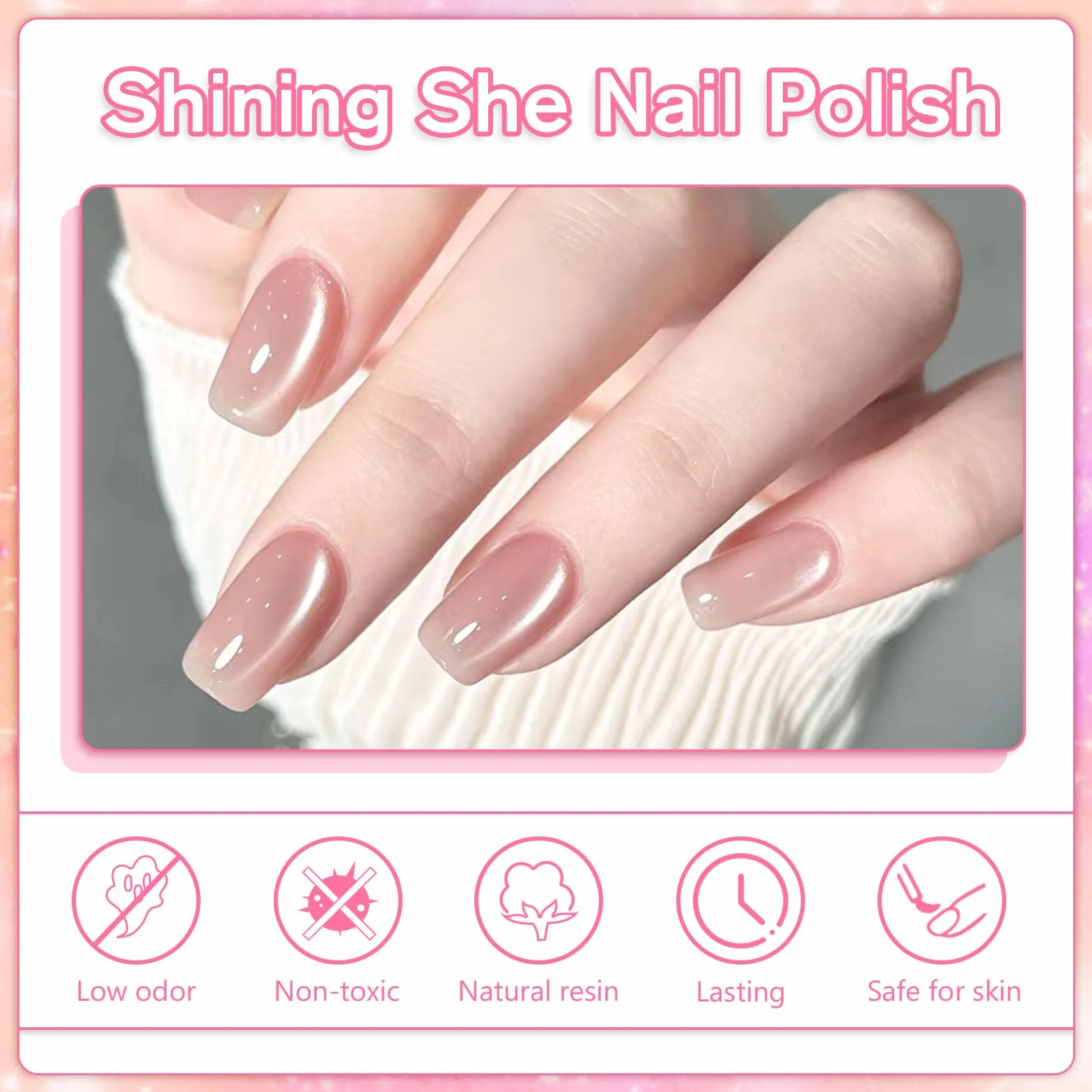 Żel do paznokci dla kota, 4 kolory, kryształowe żelowy, Nude Pink Magnet Gel Polish, CatEye zestaw lakierów żelowy, Soak-Off UV lakier do paznokci Sparkling Manicure DIY, 8