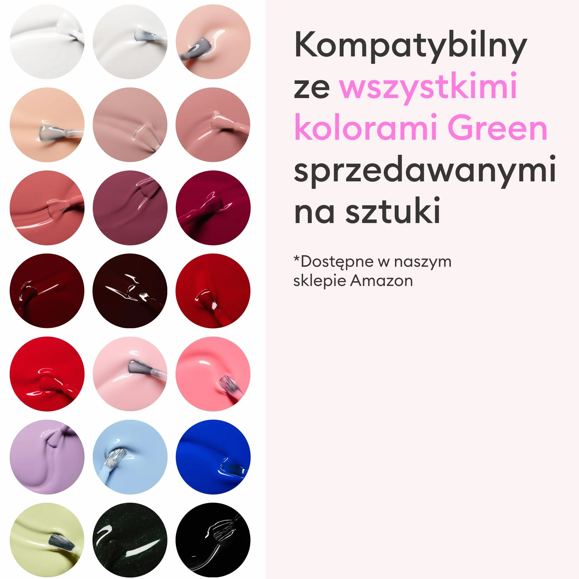 Manucurist System Green (Poppy Red) – profesjonalny zestaw upominkowy do manicure, wegański: 1 preparat do paznokci, 1 lakier bazowy, 1 lakier do paznokci, 1 top płaszcz, krople do suszenia - prezenty