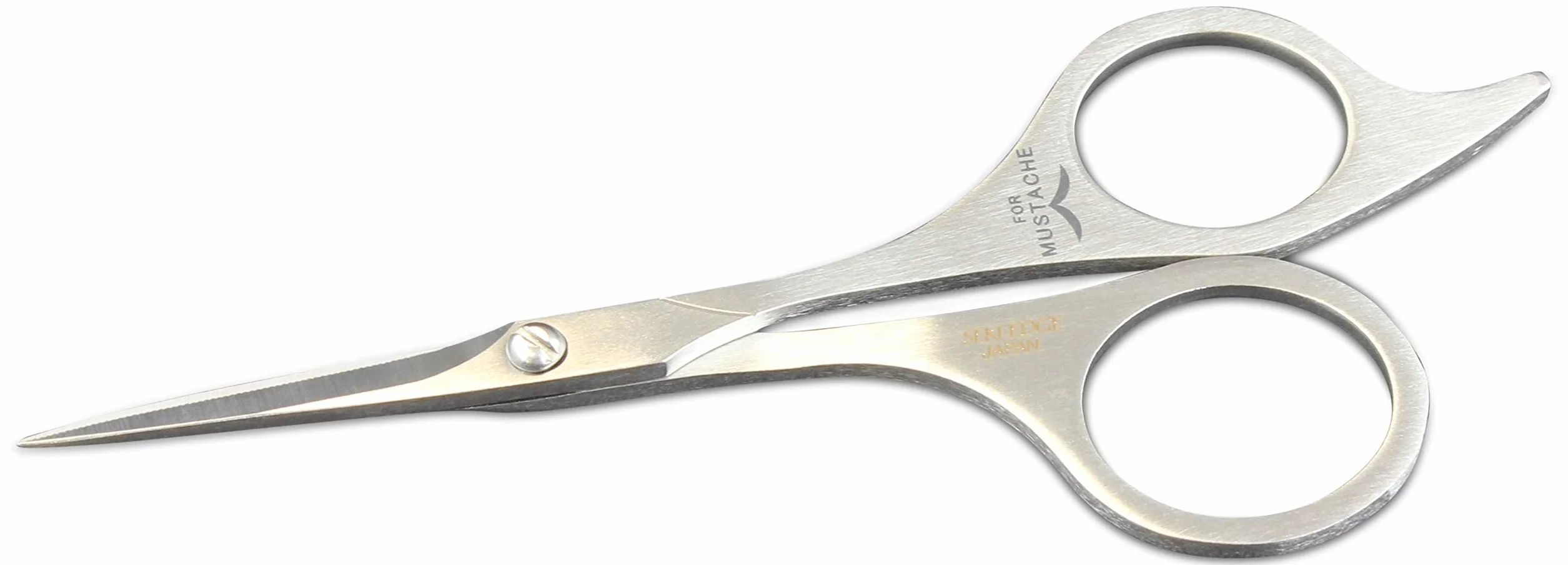 Seki EDGE SS-902 Nożyczki do brody i wąsów ze stali nierdzewnej 12,4 x 5,1 x 0,6 cm