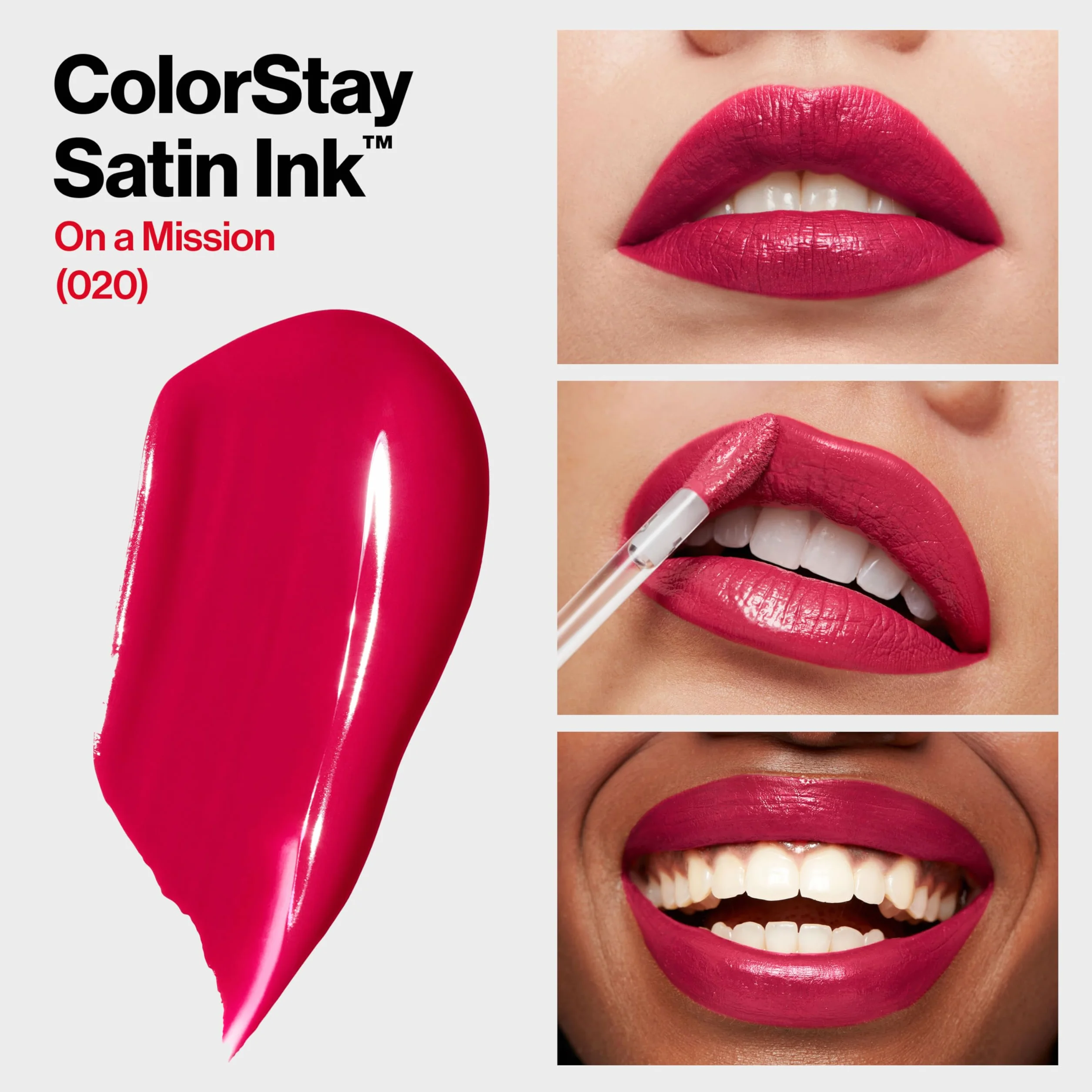 REVLON Colorstay Satin Ink szminka do ust 020 na misję 16h formuła nawilżająca