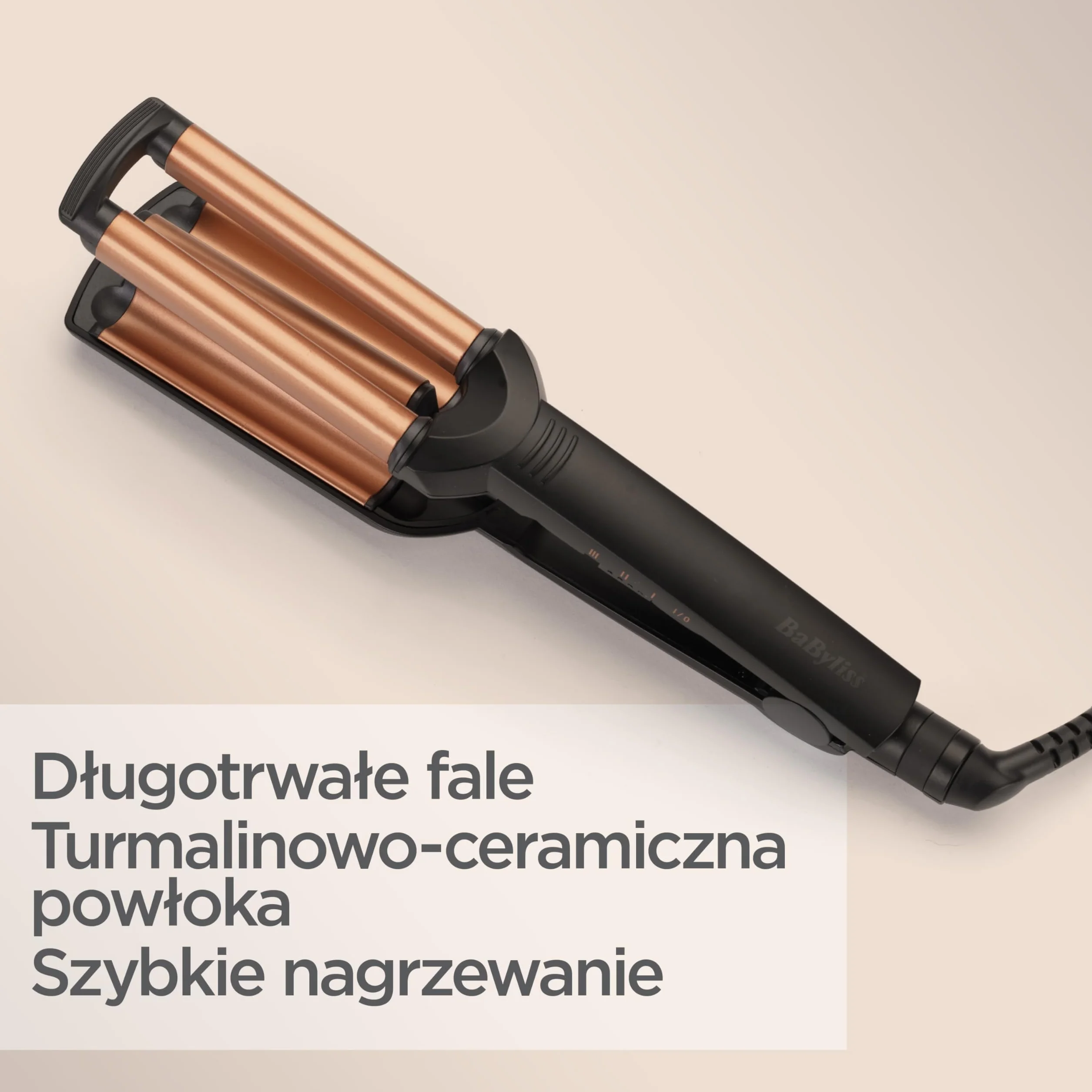 BaByliss Deep Waves Hair Waver W2447E ceramiczna powłoka 160°C-200°C bez elektryzowania się