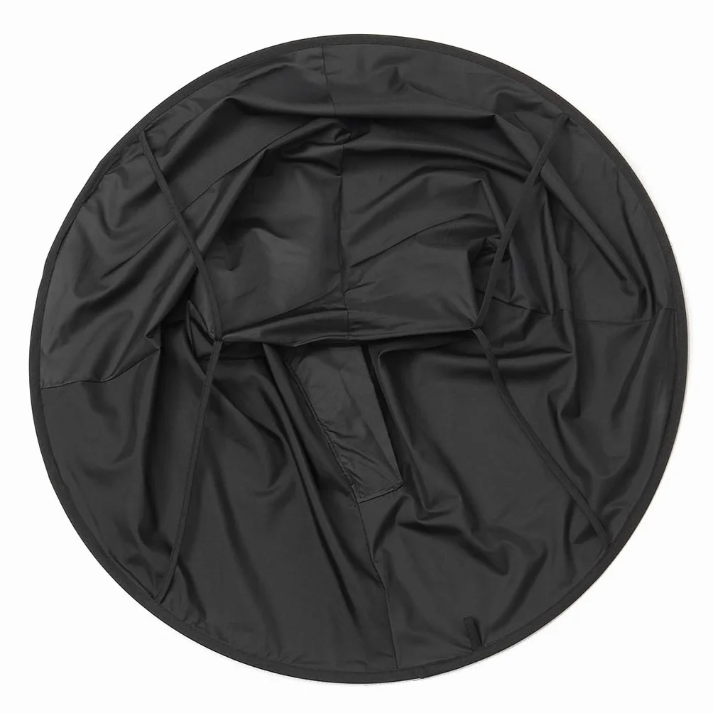 Pro Hair Cutting Cape Hair Catcher Fryzjerski Parasol Płaszcz Zestaw Czarny