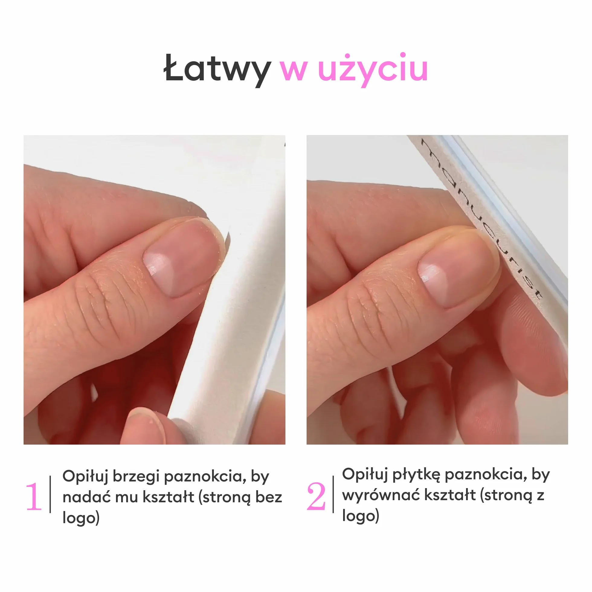 Manucurist Zestaw 5 Profesjonalnych Pilników do Paznokci Dwustronne 100/180