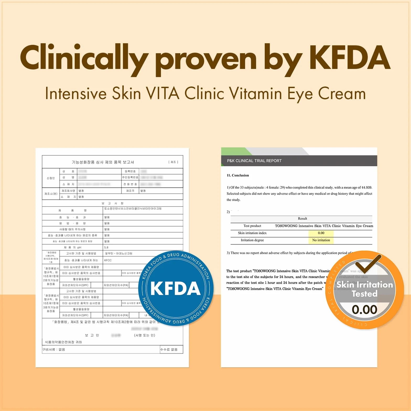 TOSOWOONG Krem pod oczy VITA Clinic 5% arbutyny 2% niacynamidu kwas hialuronowy glutation ekstrakt z rokitnika 15ml