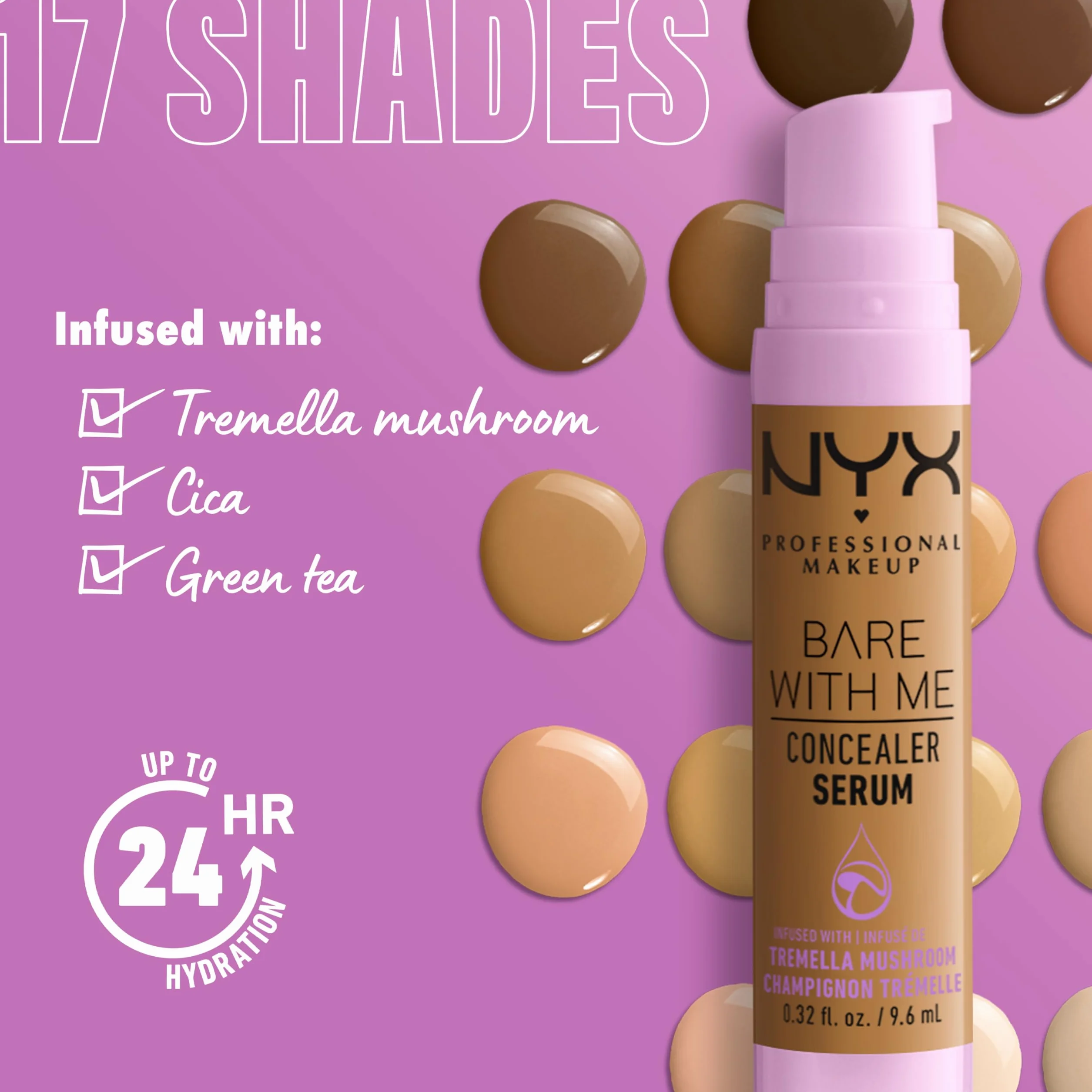 Nyx Professional Makeup Bare With Me Korektor Serum, 02 Light, 9.6 ml