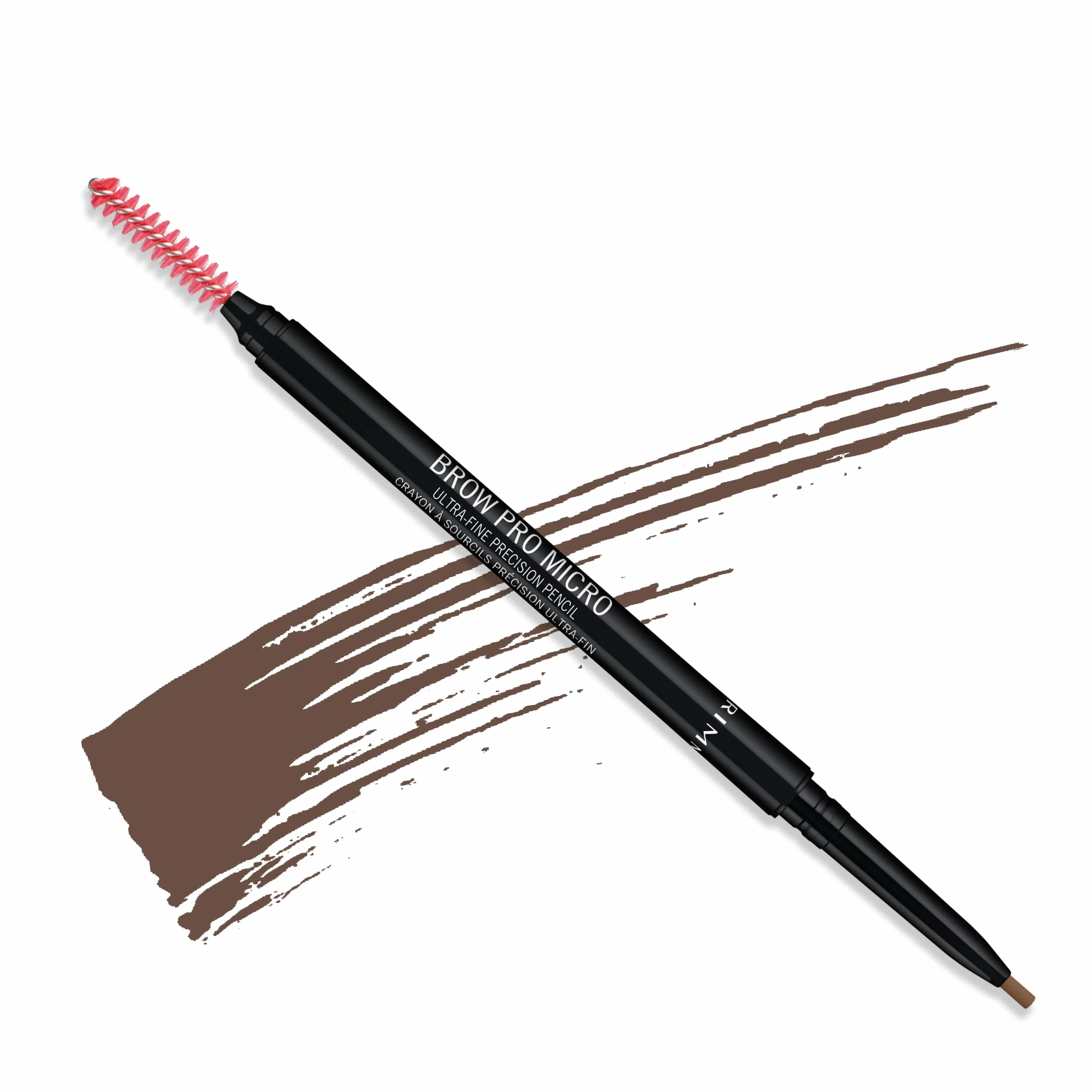 Rimmel Brow Pro Micro automatyczna kredka do brwi, cienka kredka do brwi ze szczoteczką, kremowa formuła, nr 2 – Soft Brown