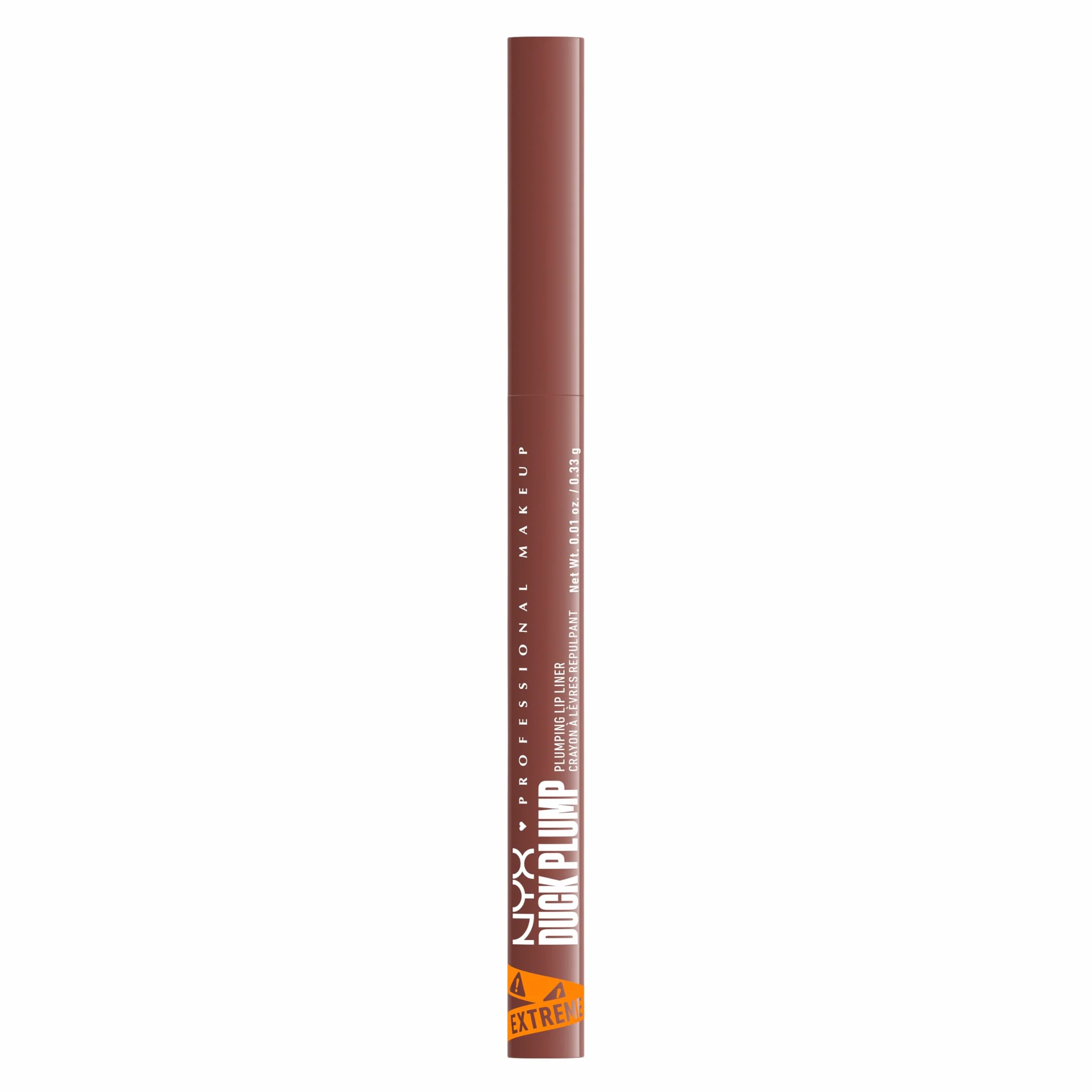 NYX Professional Makeup Plumping Lip Liner, Lip Liner, do 10 HR Wear, matowe wykończenie, Duck Plump, Nude Flip