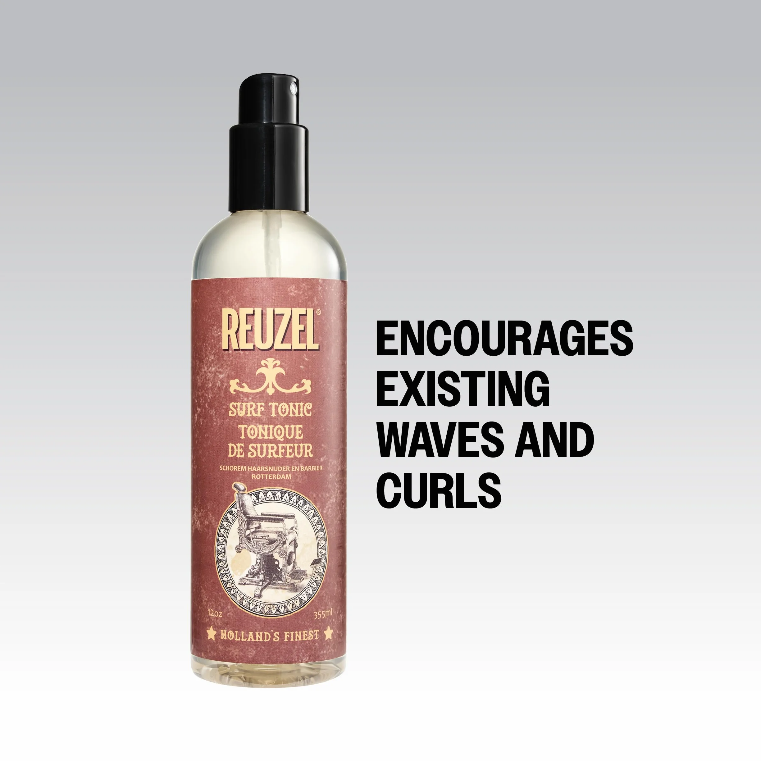 Reuzel Surf Tonic Hairlakier 355 ml - Bezzapachowy - Dodaje przyczepności, tekstury i objętości