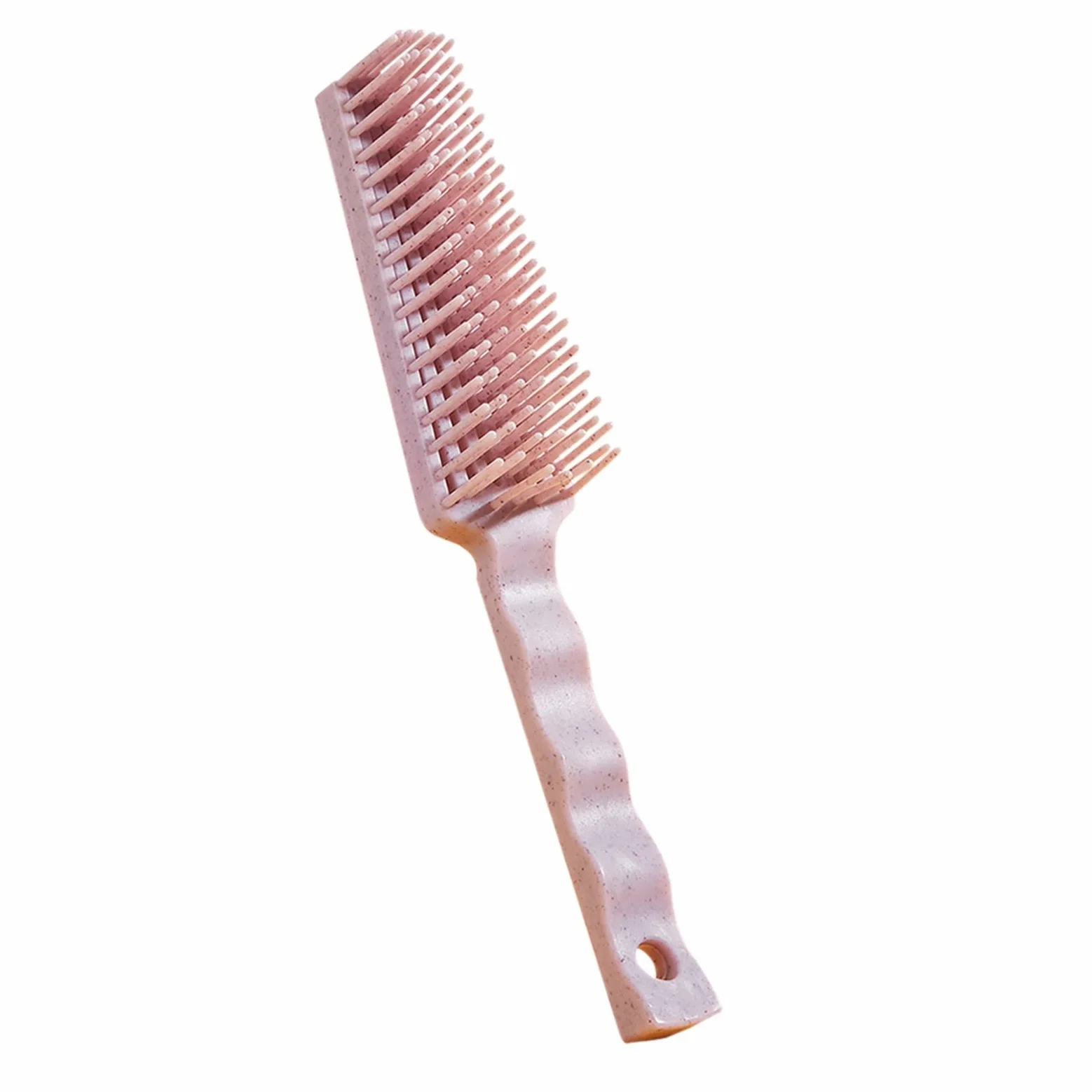 DieffematicSZ Grzebień Styling Hairdressing Comb, Plastic Massage, Multifunctional Straight Hair Rib Comb (Color : Roze)