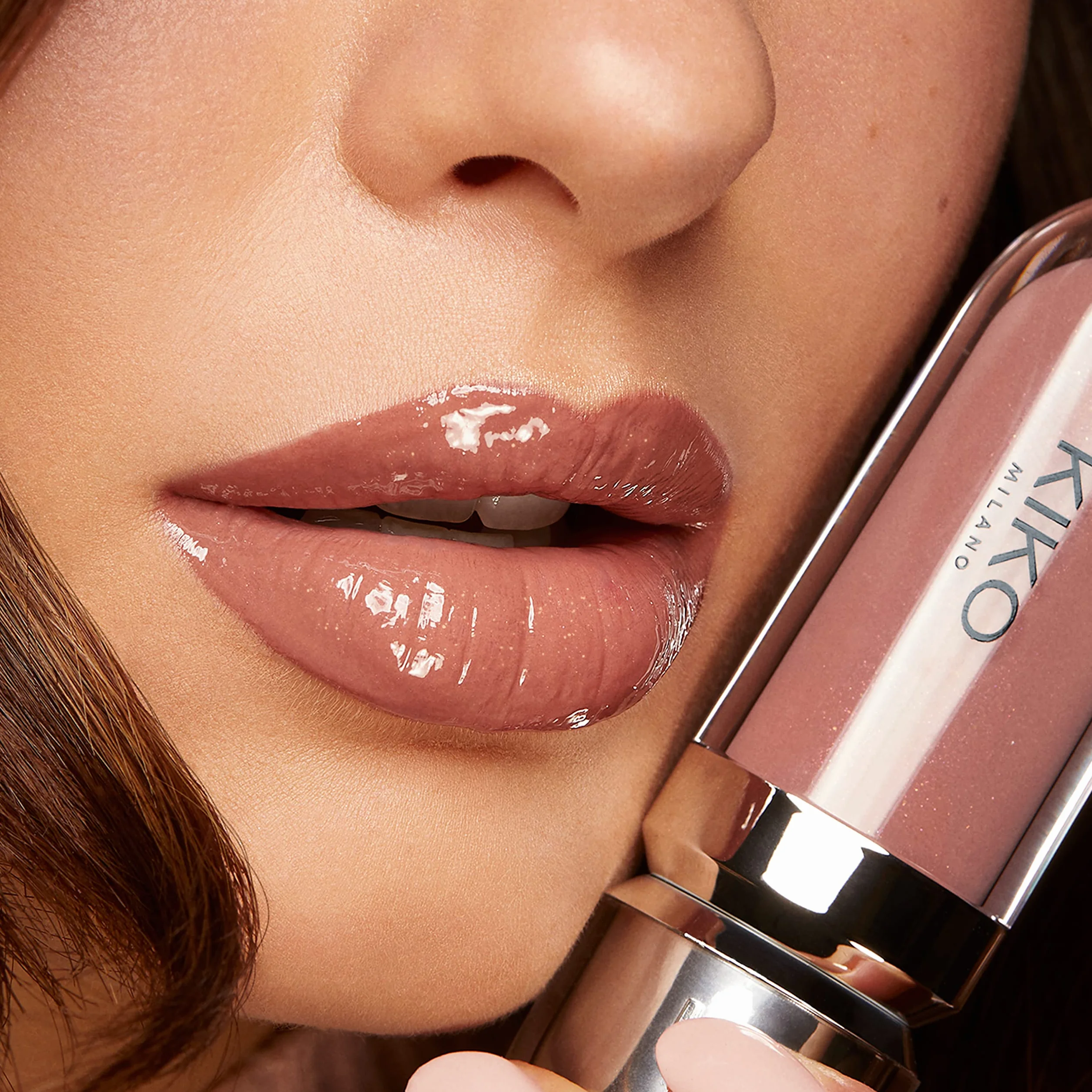 KIKO Milano Glossy Lip Set, Zestaw Do Makijażu: 2 Błyszczyki I 1 Krem Do Ust