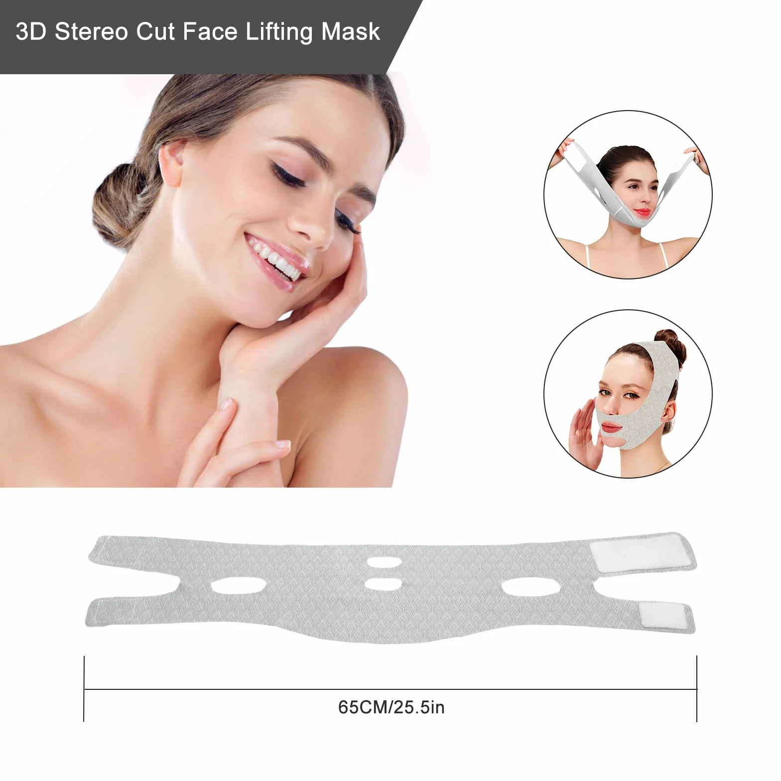 TNSLAND Beauty Face Sculpting Sleep Mask, V Shape Face V Line Shaping Face Face Mask, podwójny podbródek, redukcja podwójnego podbródka, liftingujący pasek na twarz, wygładzająca maseczka na podbródek