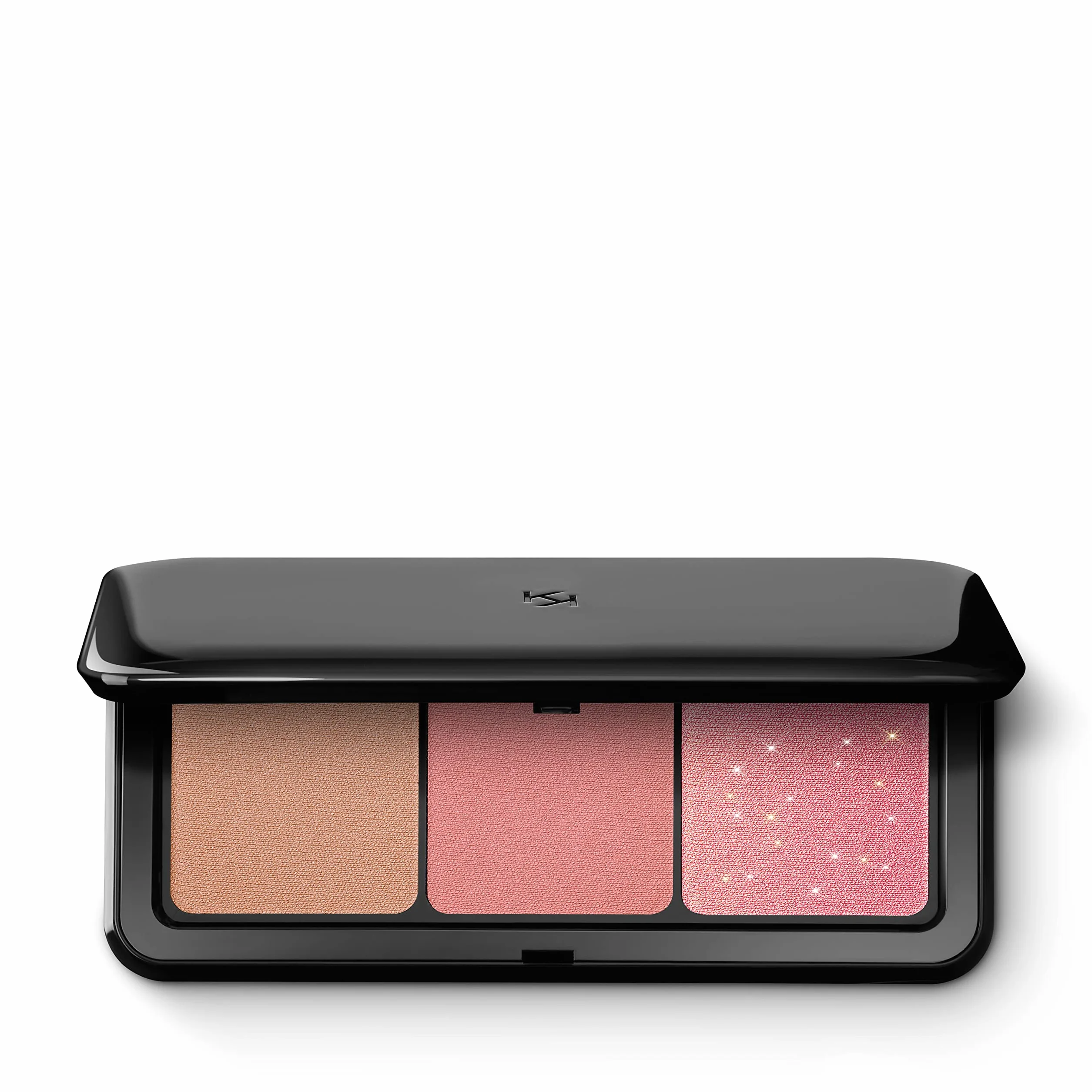 KIKO Milano Multi Finish Trio Blush & Bronzer Palette 02 | Paleta twarzy z 1 bronierem i 2 różami w matowych i metalicznych wykończeniach