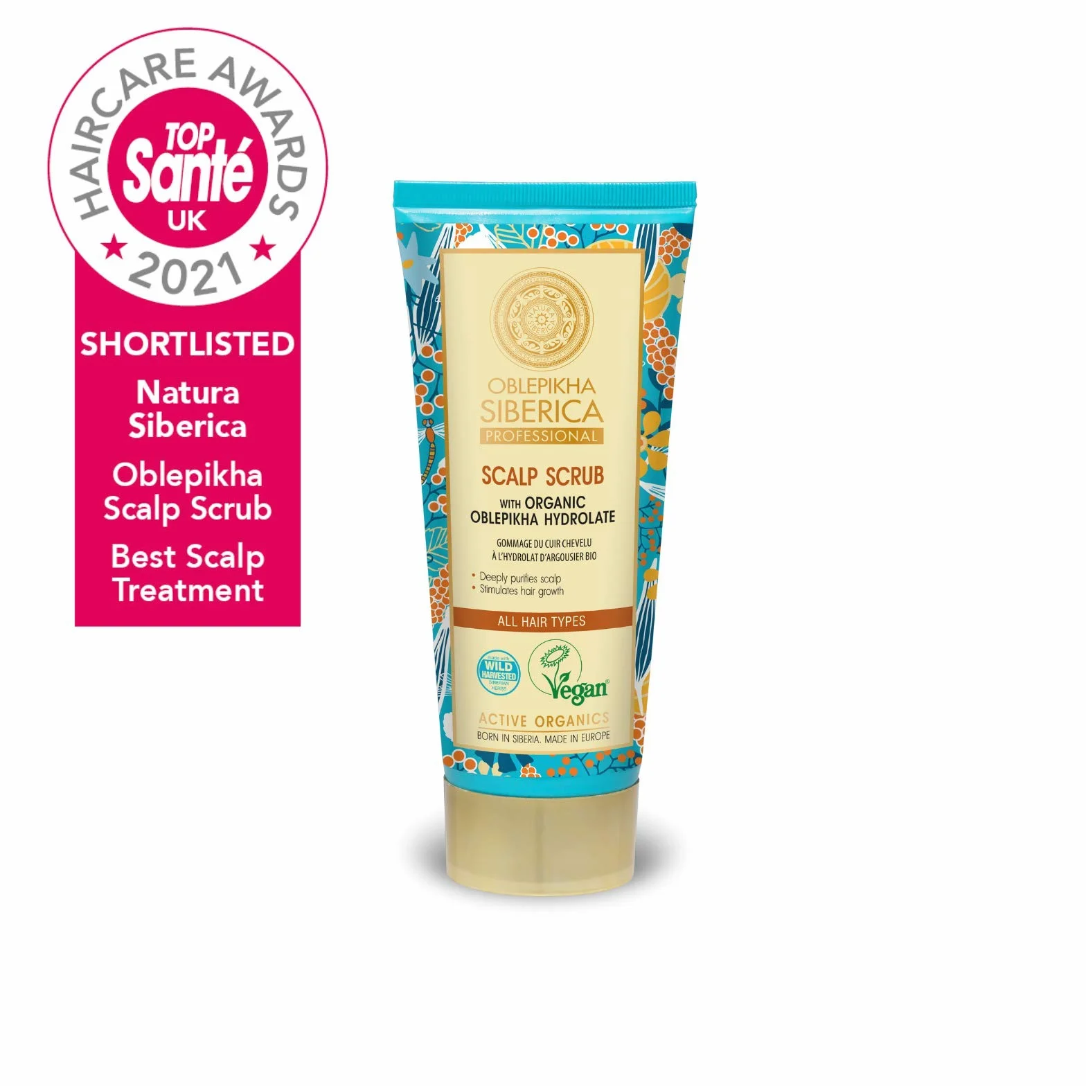 Natura Siberica Oblepikha Siberica peeling oczyszczający do skóry głowy, 200 ml