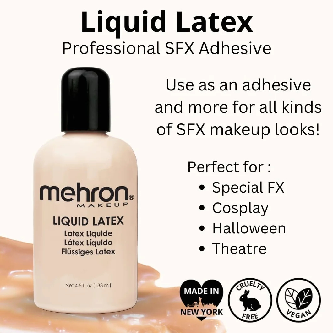 Mehron Make-up Liquid Latex Light Flesh 130 ml
