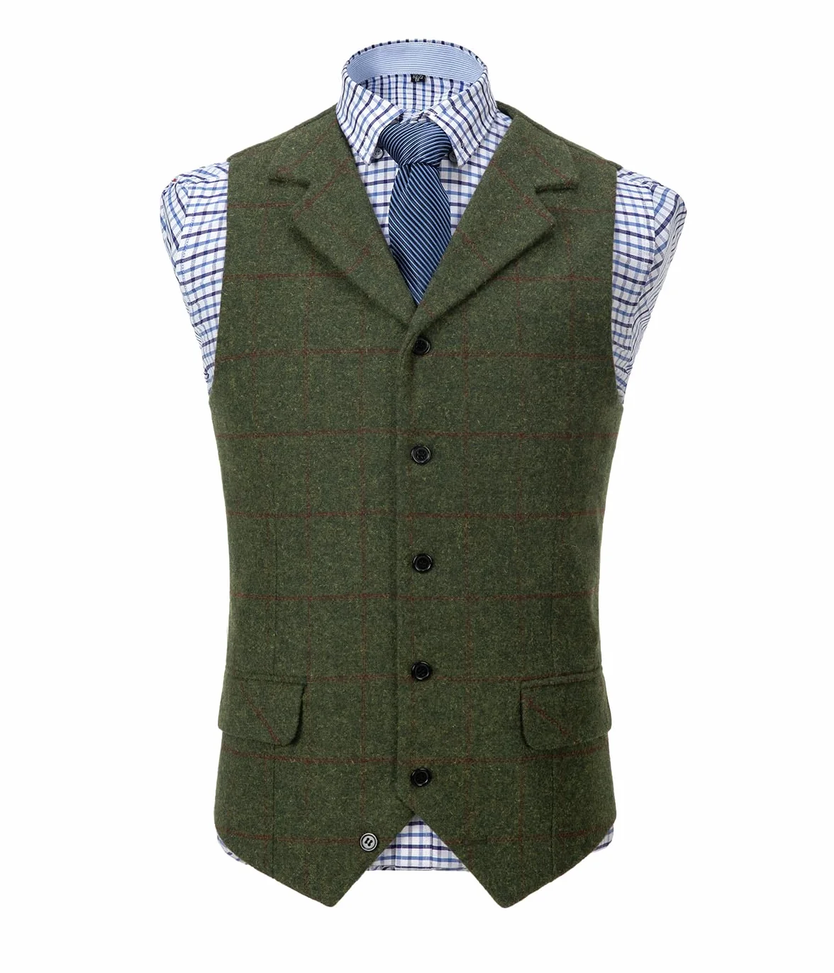 Solove-Suit Męska kamizelka do garnituru w stylu casual tweed slim fit kamizelka dla świadków ślubnych