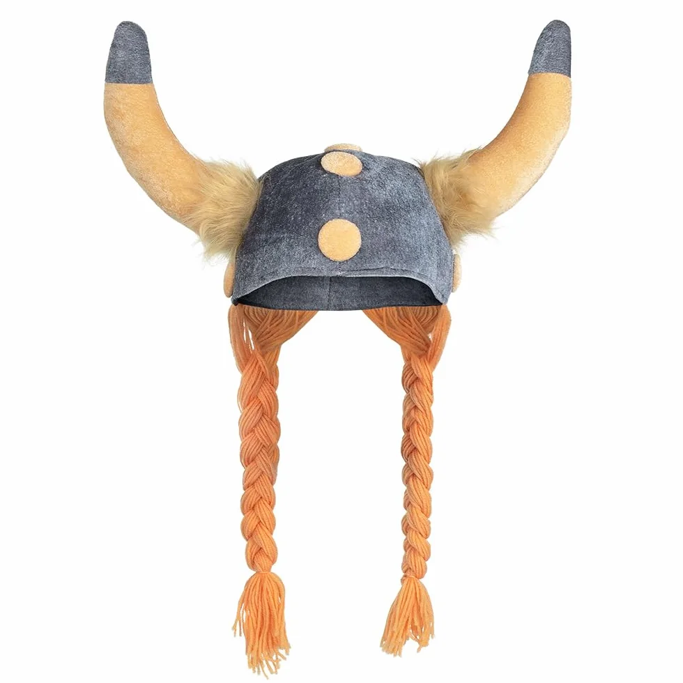 Boland 01296 – hełm galijski, kapelusz z materiału, wickinger, wojownik, miękkie warkocze, Rzymianie, karnawał, Halloween, karnawały, impreza tematyczna, przebranie, teatr, nakrycie głowy
