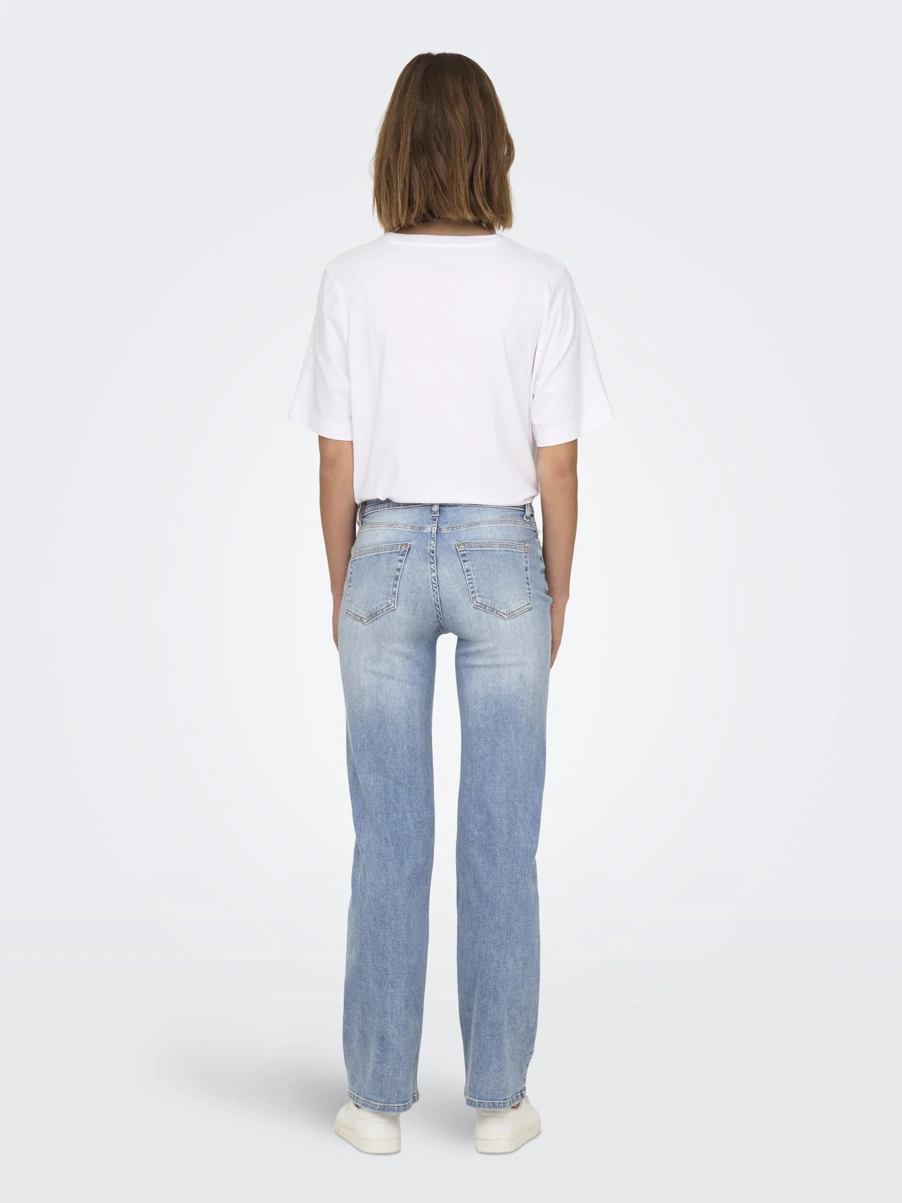 ONLY Onlblush Mid Straight Dnm Tai467 Noos - Dżinsy o prostym kroju Kobiety