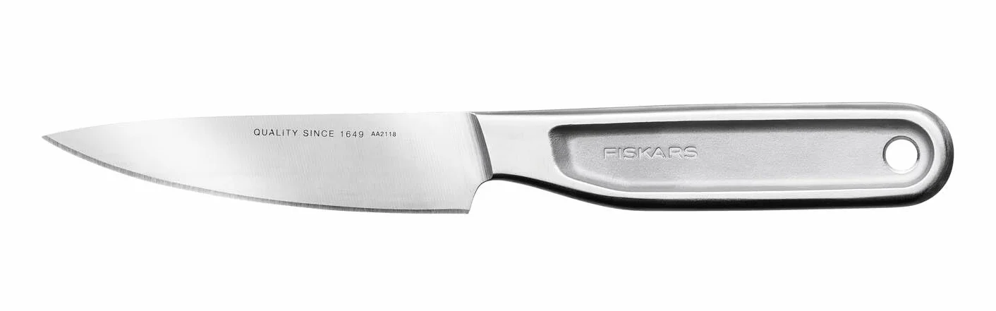 Fiskars Nóż do obierania All Steel, długość całkowita: 21,7 cm, japońska stal wysokowęglowa Aichi, 1062887