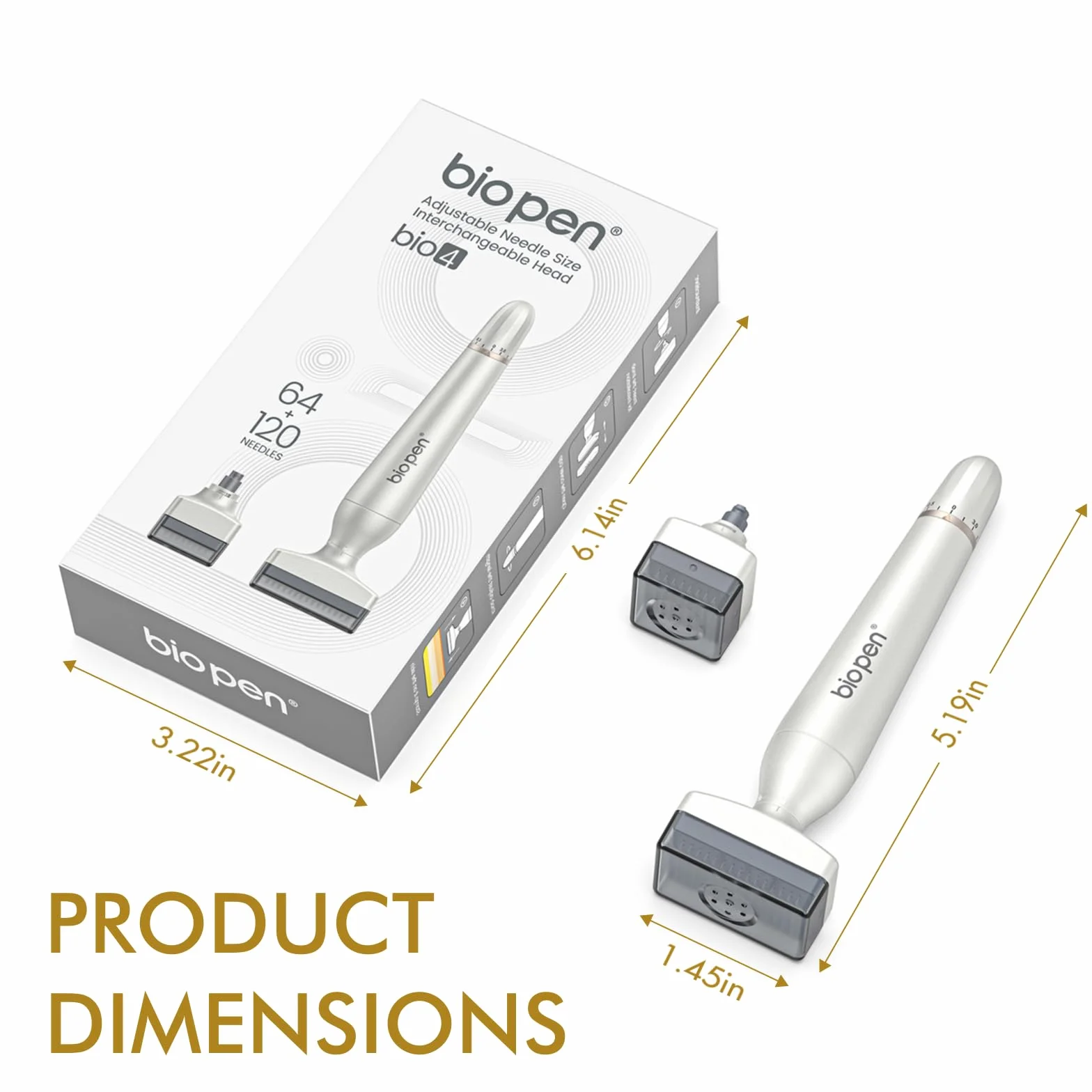 Derma Stamp 2 w 1 Upgrade 2025 – wymienne głowice, 64 piny + 120 pinów, regulacja 0-3,0 mm, mikroigłowanie, przeciw przerzedzaniu włosów, idealny prezent na Święto Dziękczynienia i Boże Narodzenie