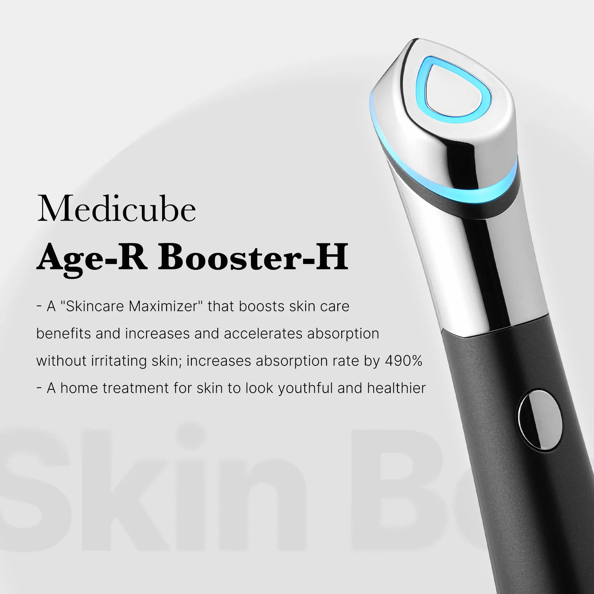 Medicube Age-R Booster H urządzenie do pielęgnacji skóry wzmacniacz blasku twarzy maksymalizacja wchłaniania skóry bez igieł