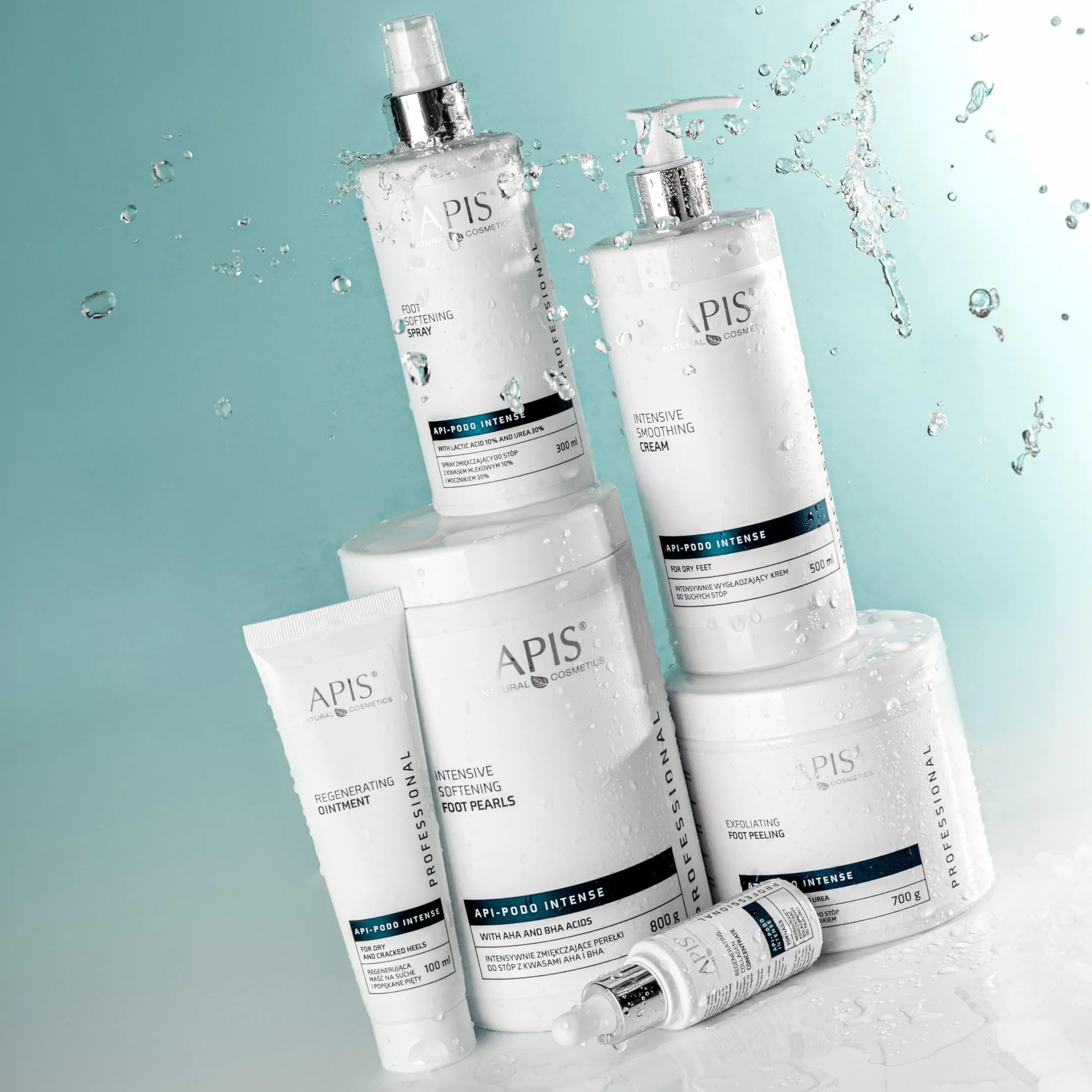 Apis Natural Cosmetics Professional Api-Podo Intense Perełki do stóp zmiękczające kwasy AHA BHA 800 g