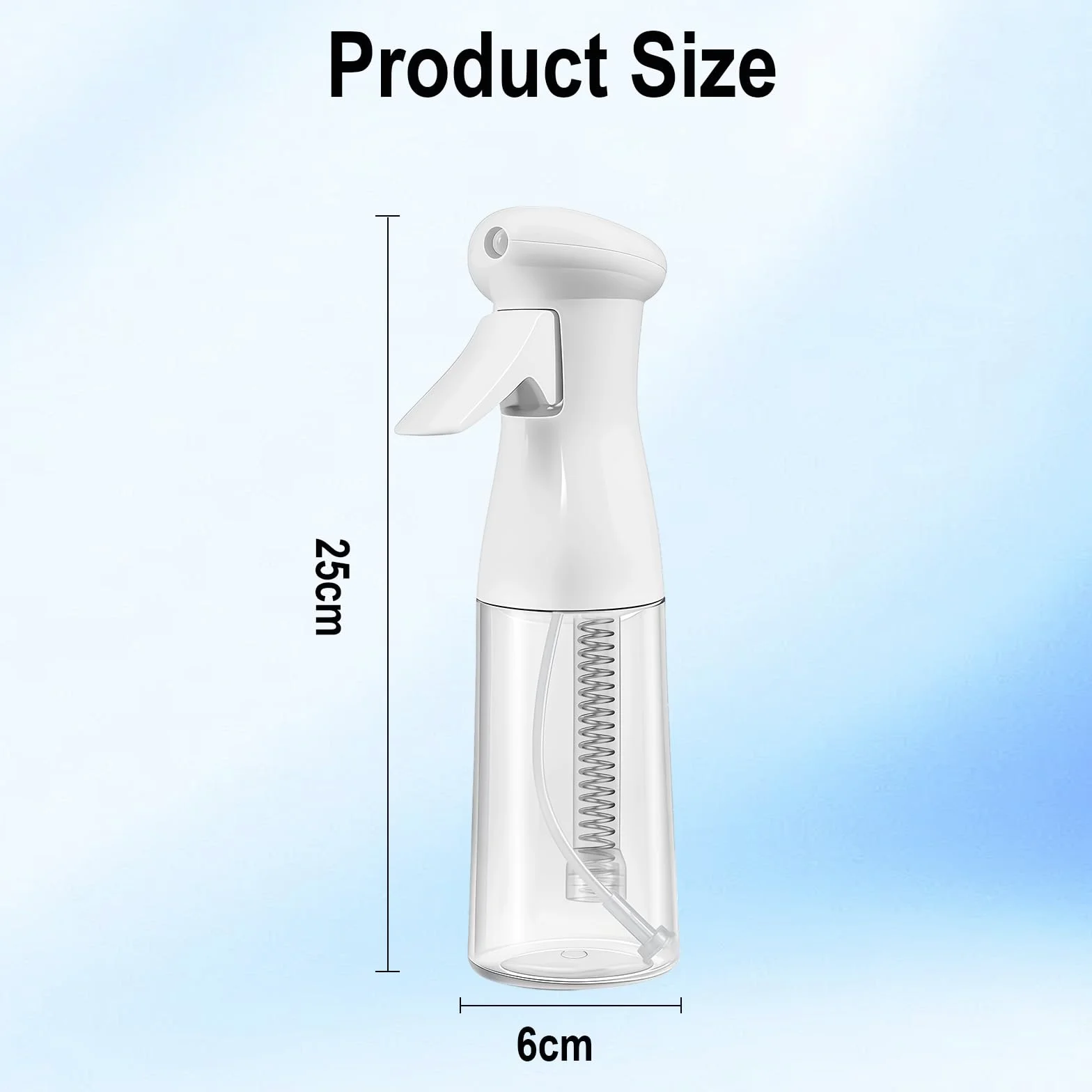 Ultra Fine Continuous Spray, butelka z rozpylaczem wody 200 ml, odporna na kapanie, bardzo cienka butelka z rozpylaczem do stylizacji włosów, pielęgnacji skóry, pielęgnacji roślin