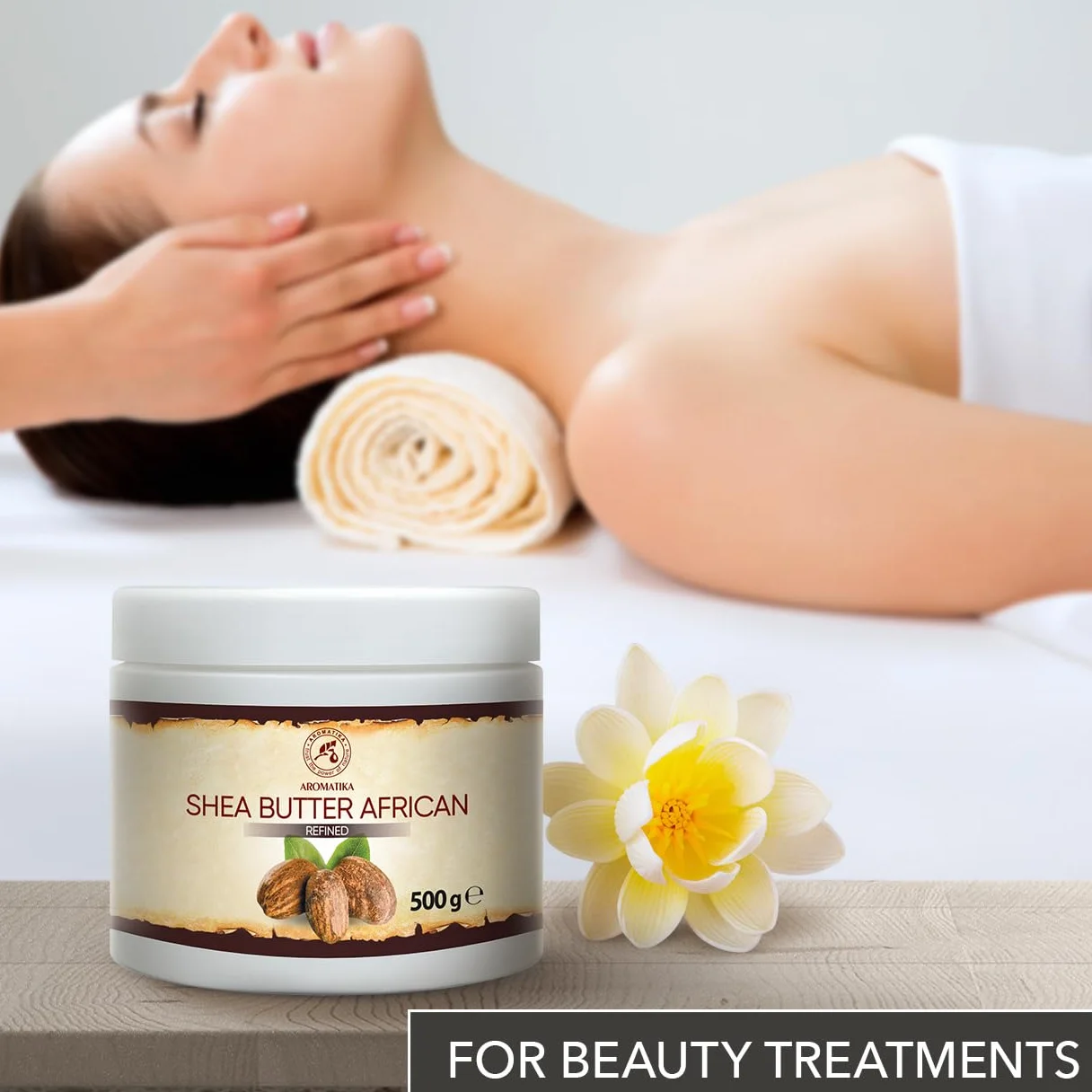 AROMATIKA Shea Butter 500g Refined 100% Pure Natural African Ghana