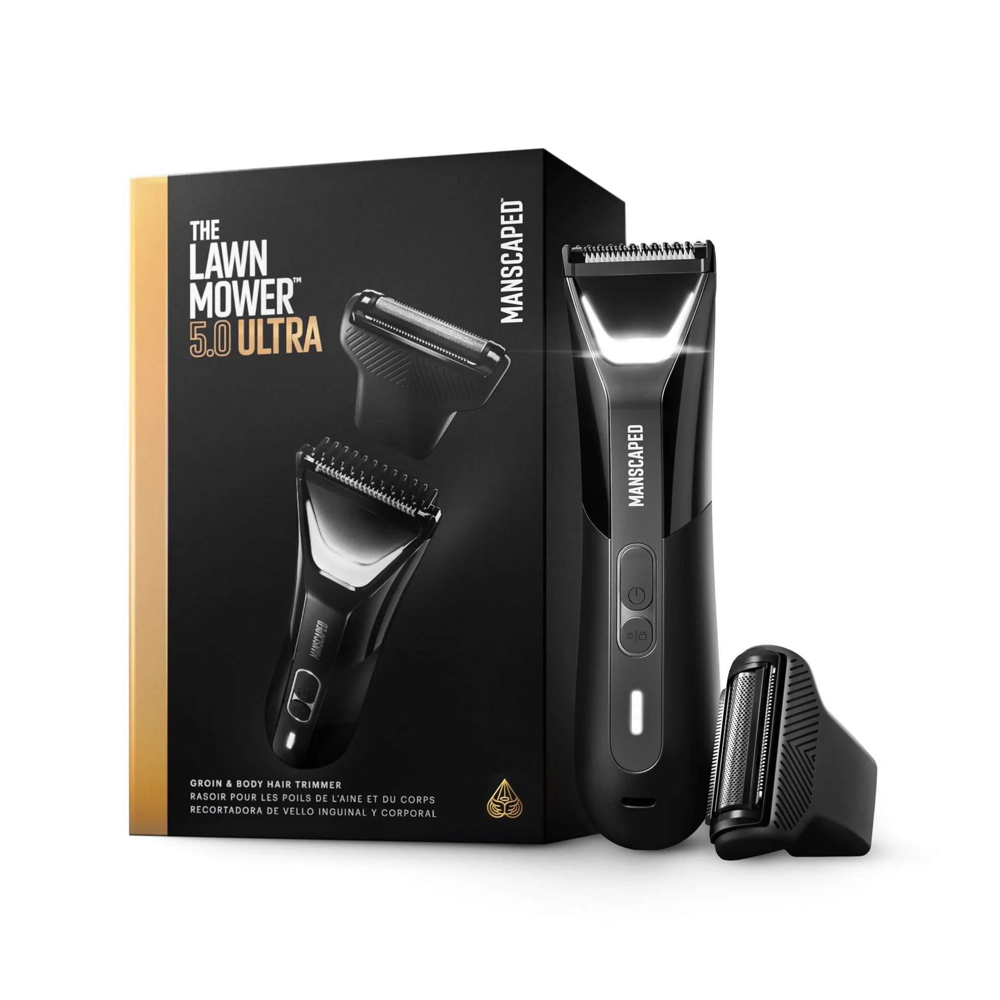 MANSCAPED® The Lawn Mower® 5.0 ULTRA Trymer do ciała, dwugłowicowy SkinSafe®, wodoodporny, USB-C