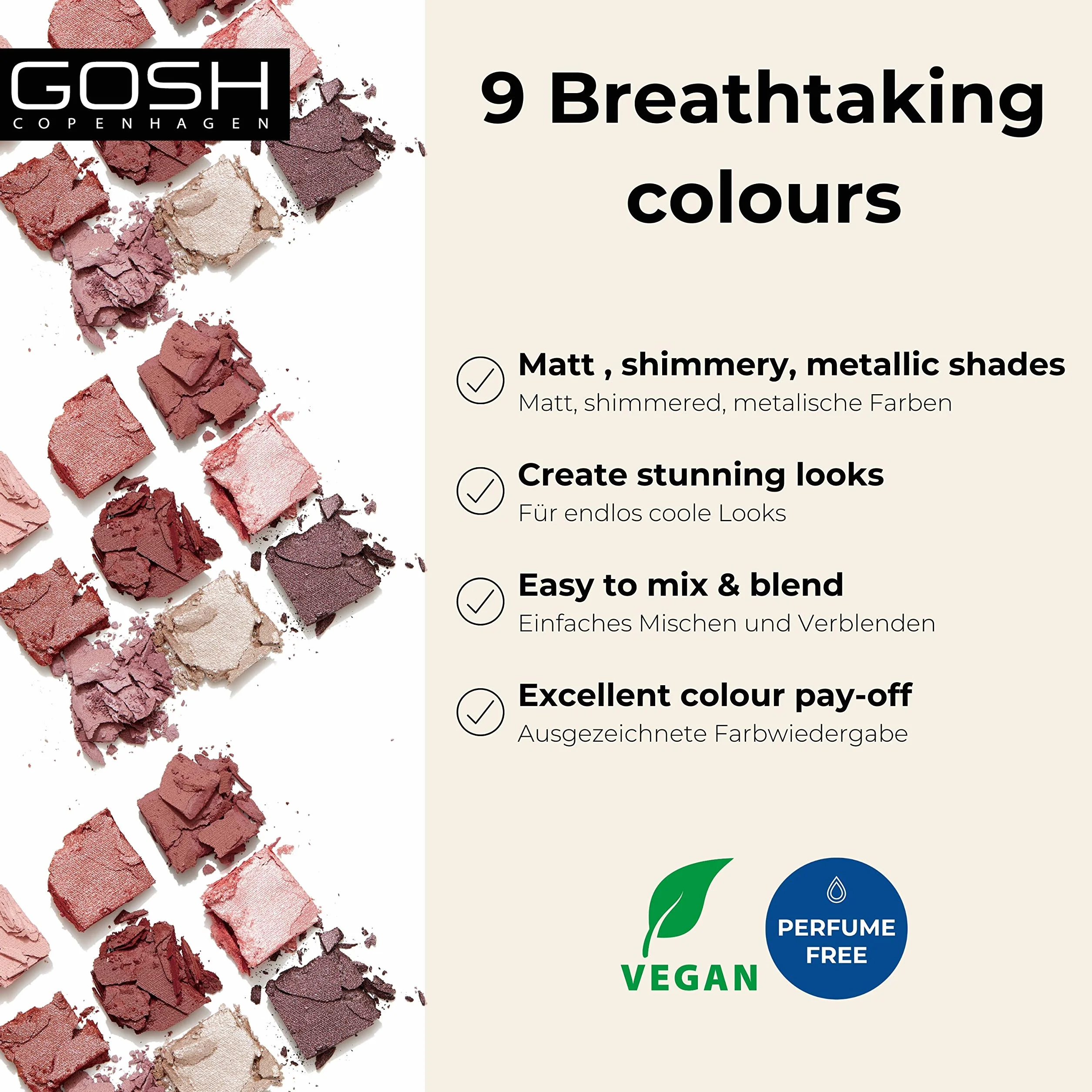 GOSH Eyedentity Eyeshadow Palette No.001 Be Honest (8 g)