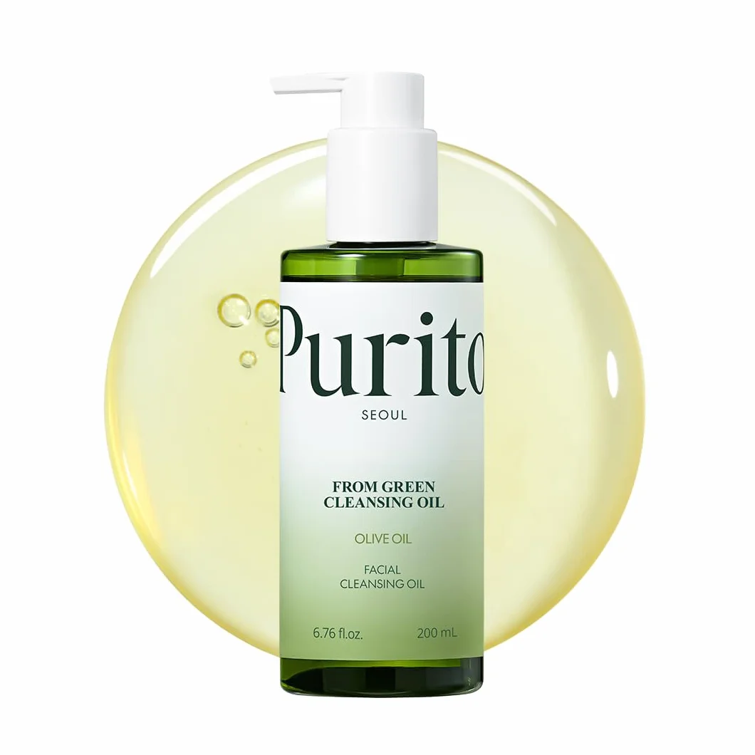 PURITO From Green Cleansing Oil Renewal 6.76 fl.oz / 200ml Gentle Facial Cleanser, Cruelty-free & Vegan, Nature-derived Oils