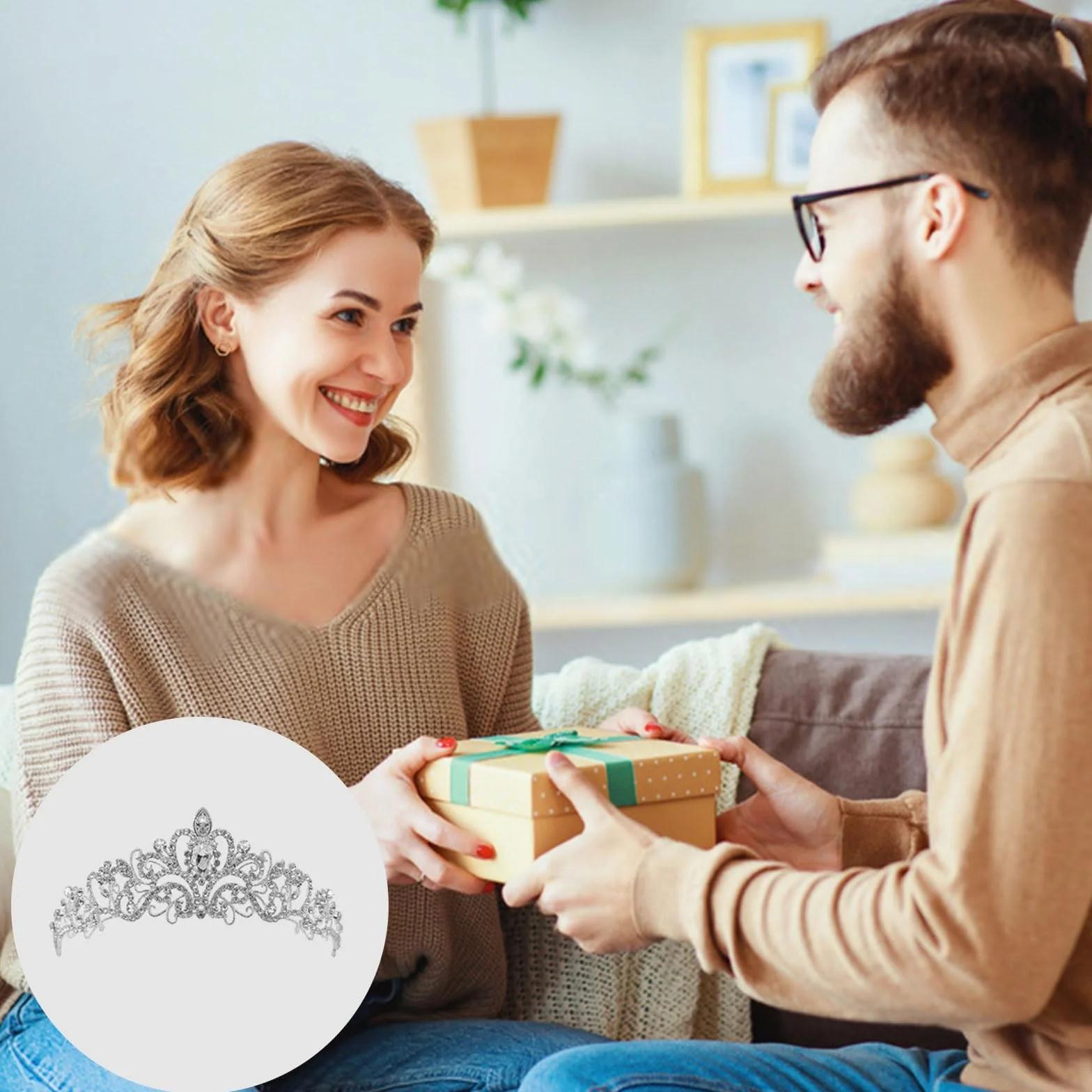 Tiara koronna, tiara na przyjęcie księżniczki, dodatek, tiara, korona księżniczki, kryształowe diademy, korony stras, opaska na głowę, dla kobiet, dziewcząt, na okazje, w tym wesela, imprezy