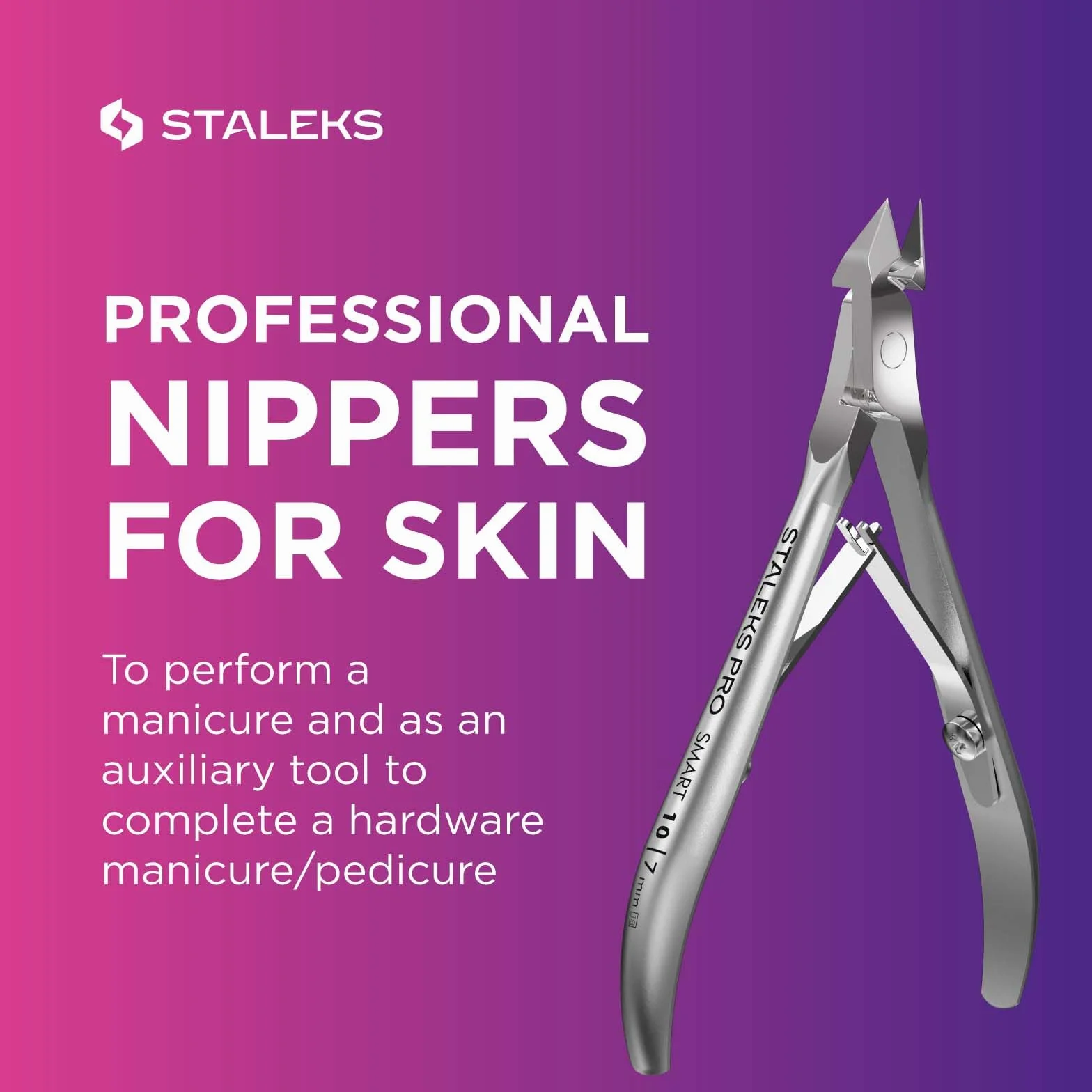 STALEKS PRO Smart 10 Szczypce do skórek (długość ostrza - 7 mm) NS-10-7