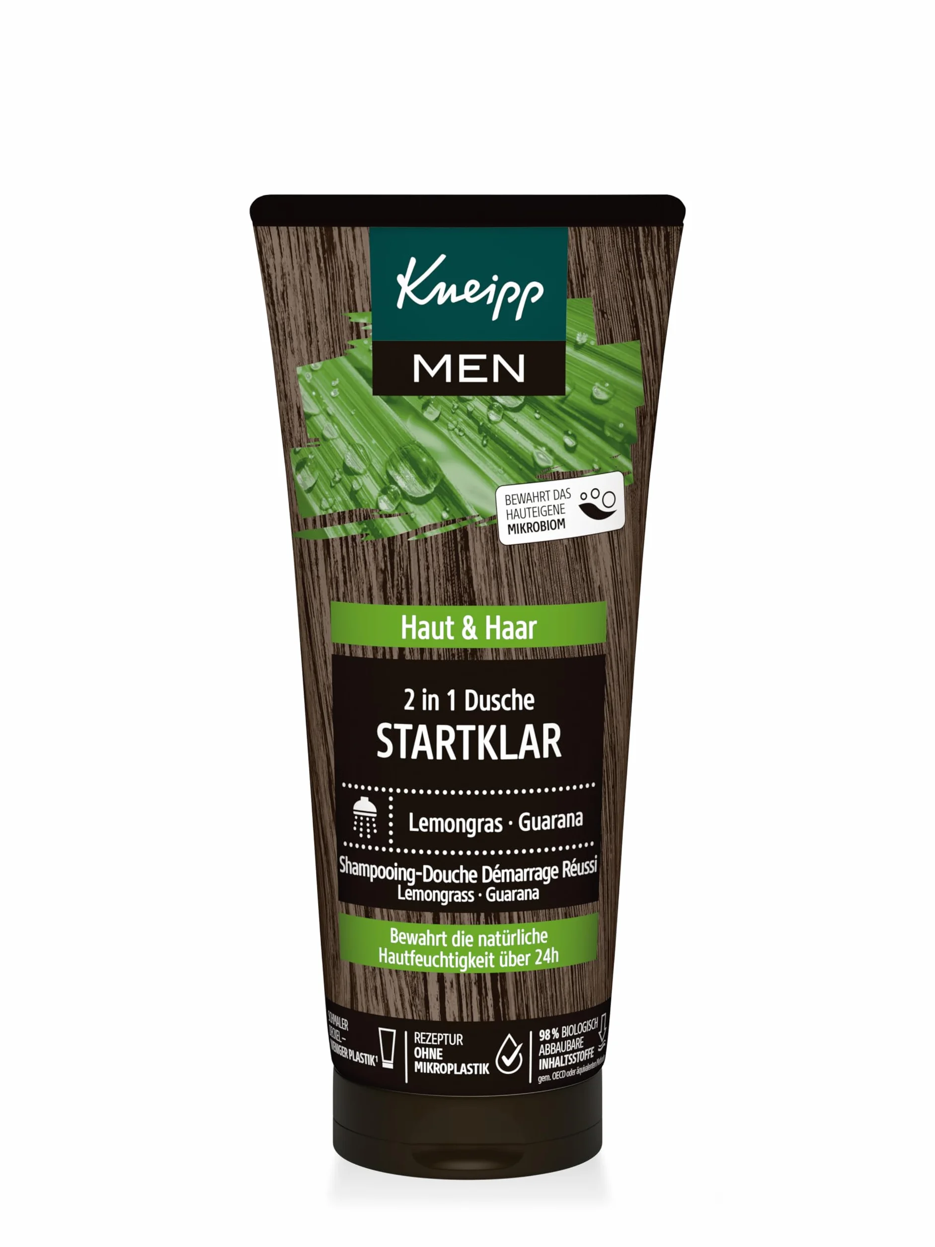 Kneipp Zestaw upominkowy dla mężczyzn - 2 w 1 męskie prysznice firmy Kneipp w oryginalnym rozmiarze - prezent wellness dla mężczyzn - Kneipp Men: pielęgnacja mężczyzn z kompetencjami natury - 2 x 200
