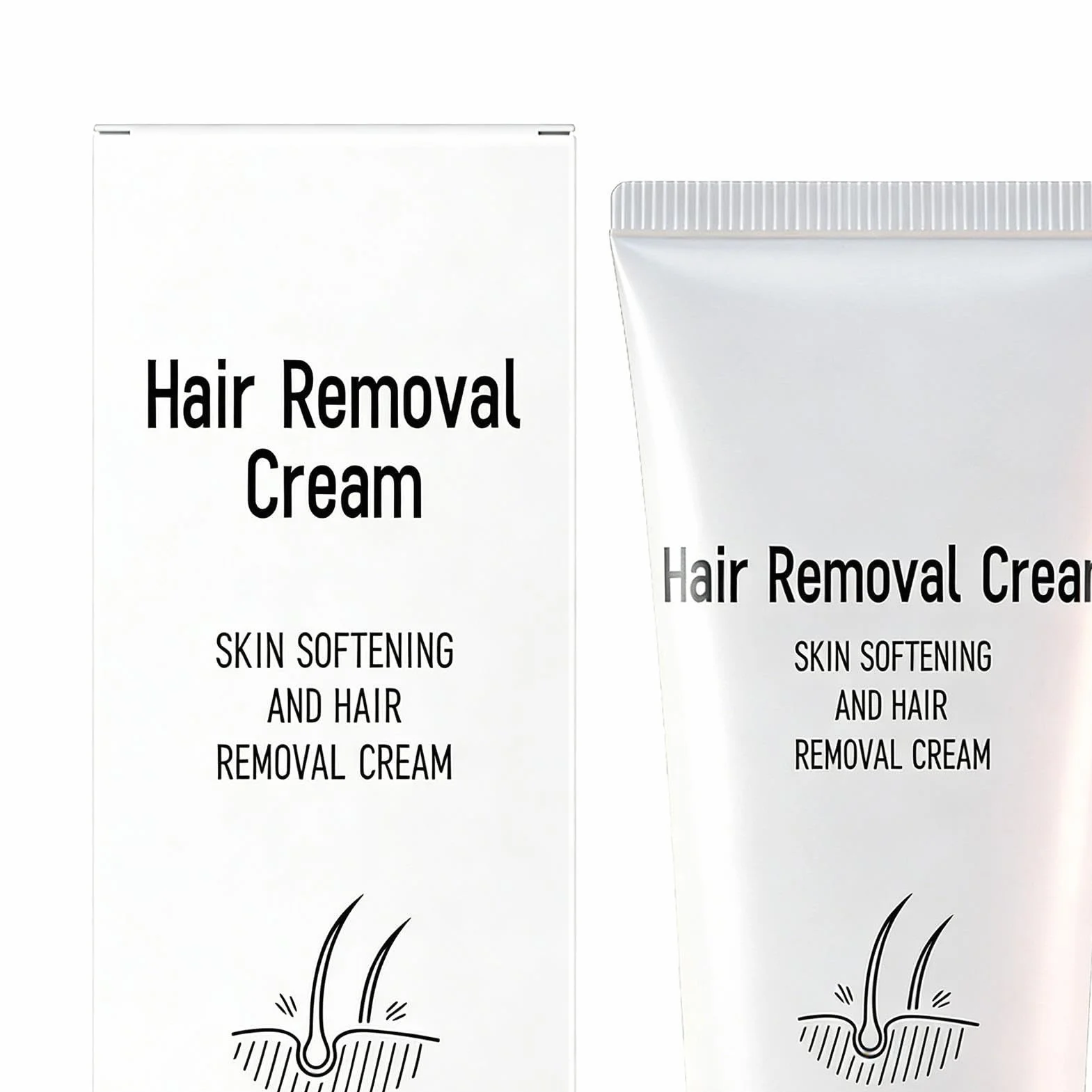 Hair Removal Cream - Gentle Nourishing Depilatory, Hydrating Skin Smoothing Lotion with Natural Soothing Extracts, Quick Action Formula, Ideal for Sensitive Skin Daily Care