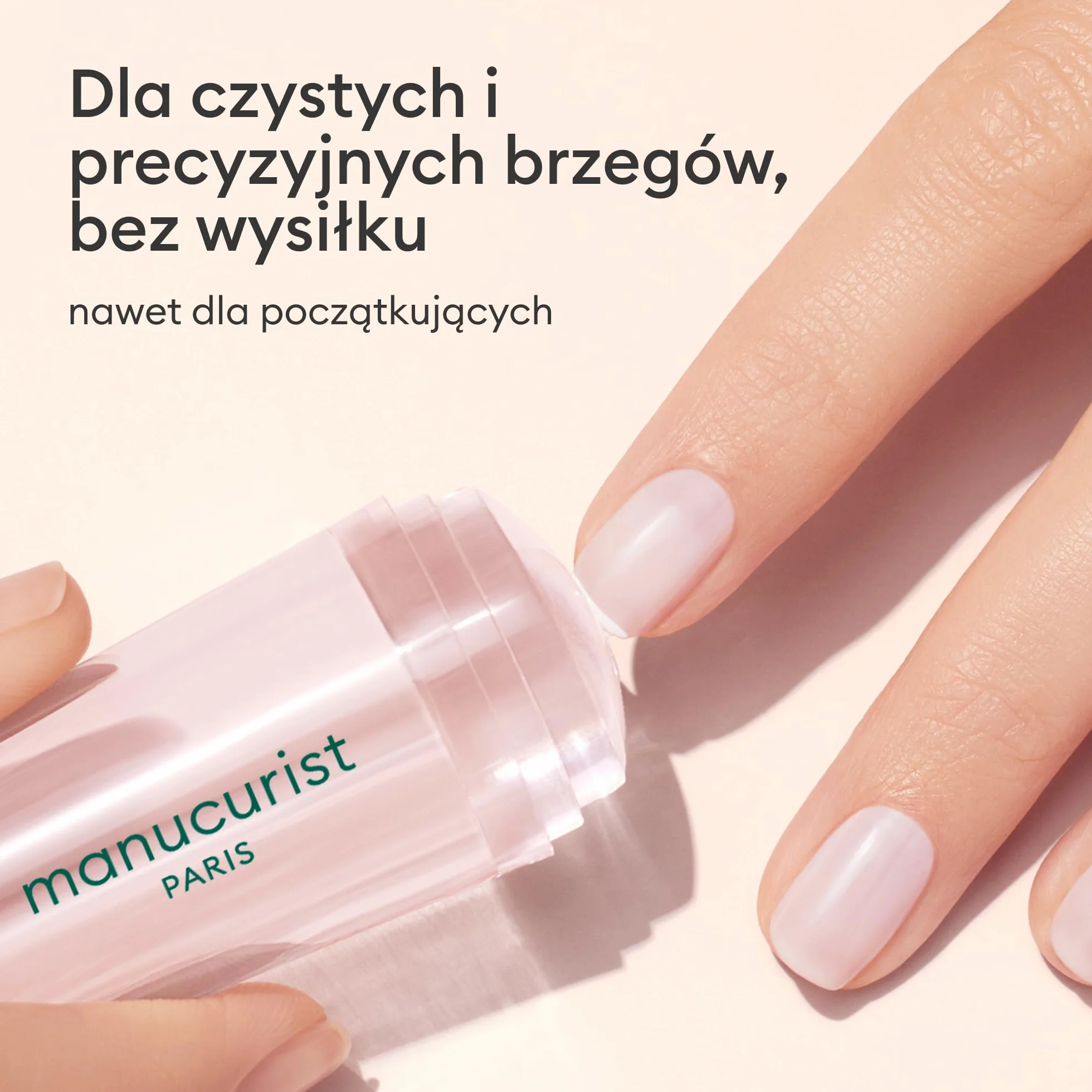 Manucurist Mani Stamper – Przezroczysty Silikonowy Stempel do Paznokci do French Manicure