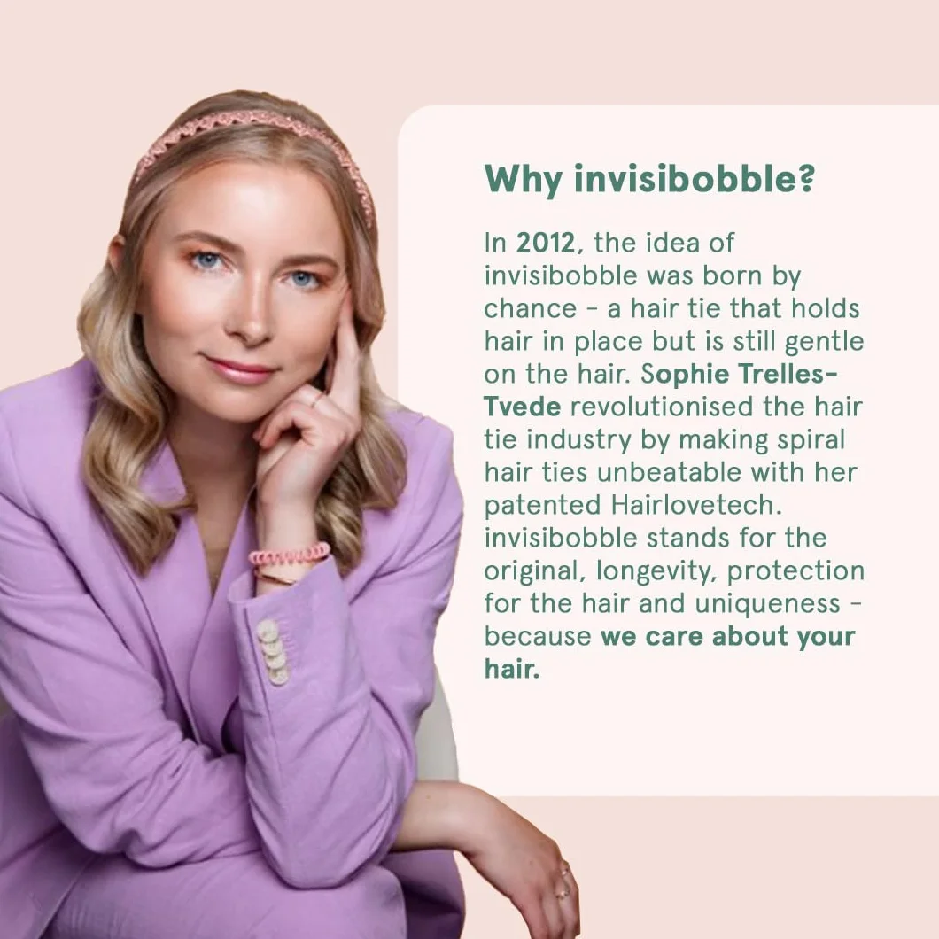 Invisibobble Mocha Brown elastyczna | miękka dla włosów | zapobiegająca puszeniu się włosów, bez śladu, stylowe akcesoria do włosów, 5 sztuk