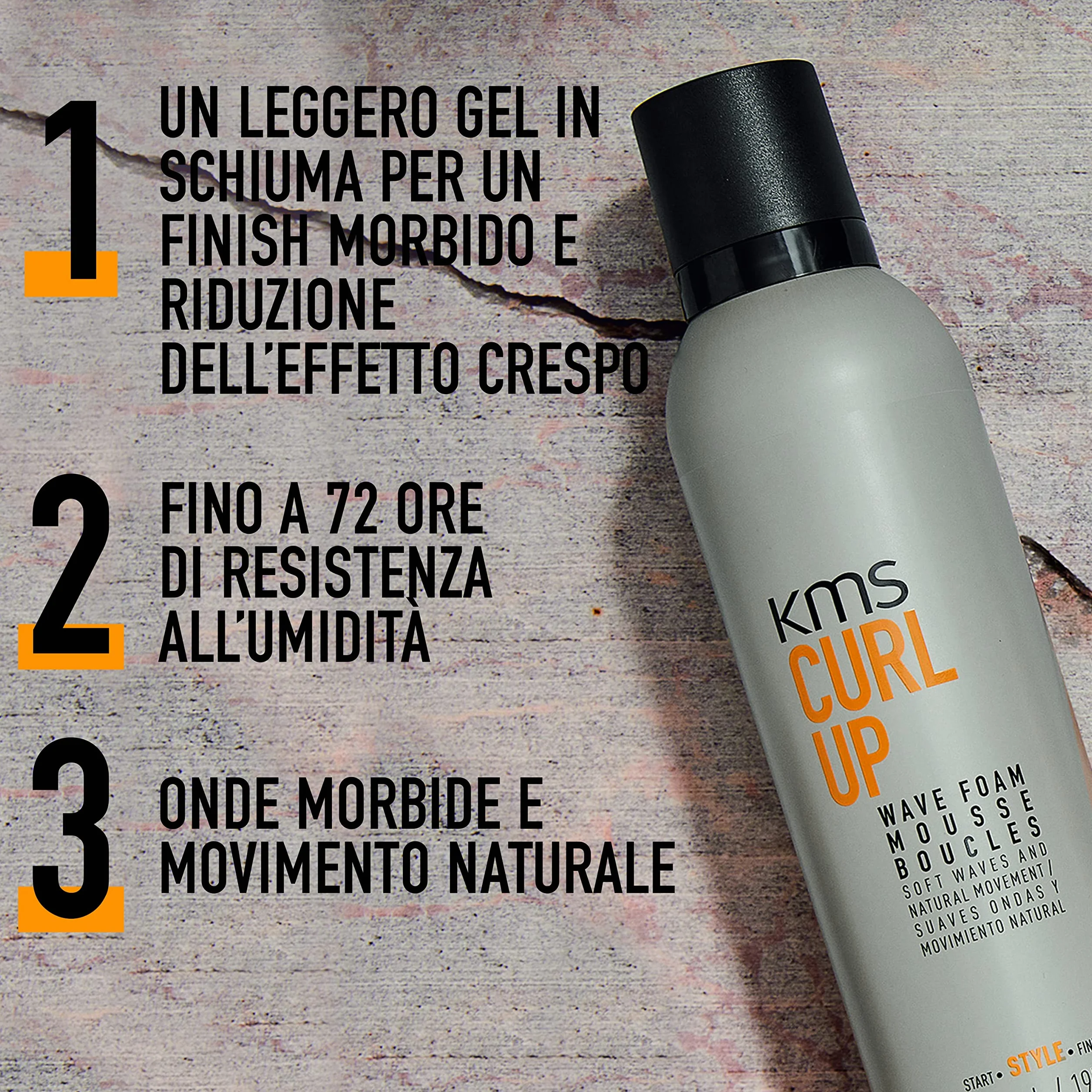 KMS Curlup Wave Foam do loków i fal, 200 ml
