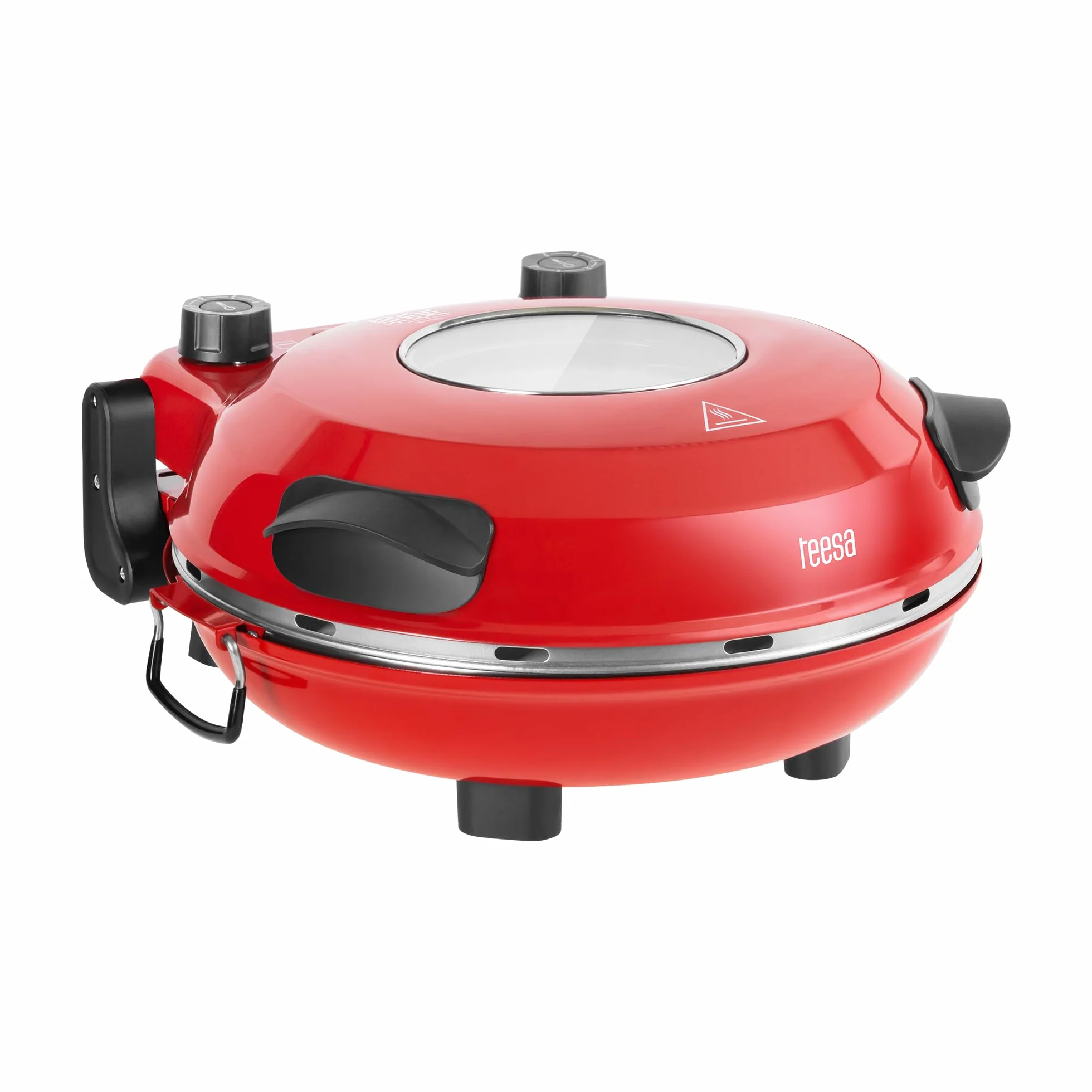 Teesa Piec do Pizzy Supreme+ 405°C 1200 W Okienko Łopatki Wyjmowany Kamień Regulacja Temperatury TSA3238