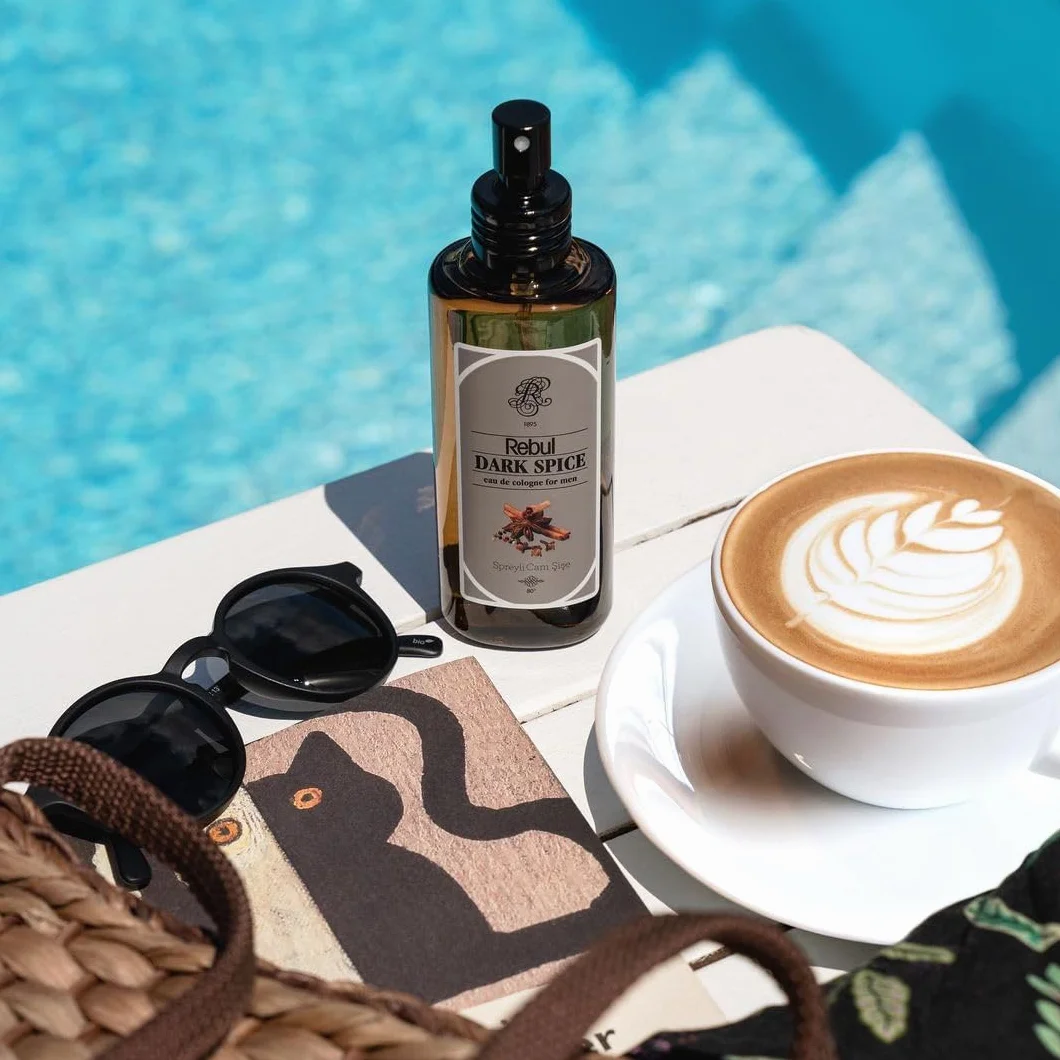 Rebul Dark Spice Eau de Cologne woda kolońska dla mężczyzn, szklana butelka 100 ml, woda kolońska, woda do golenia dla mężczyzn i kobiet
