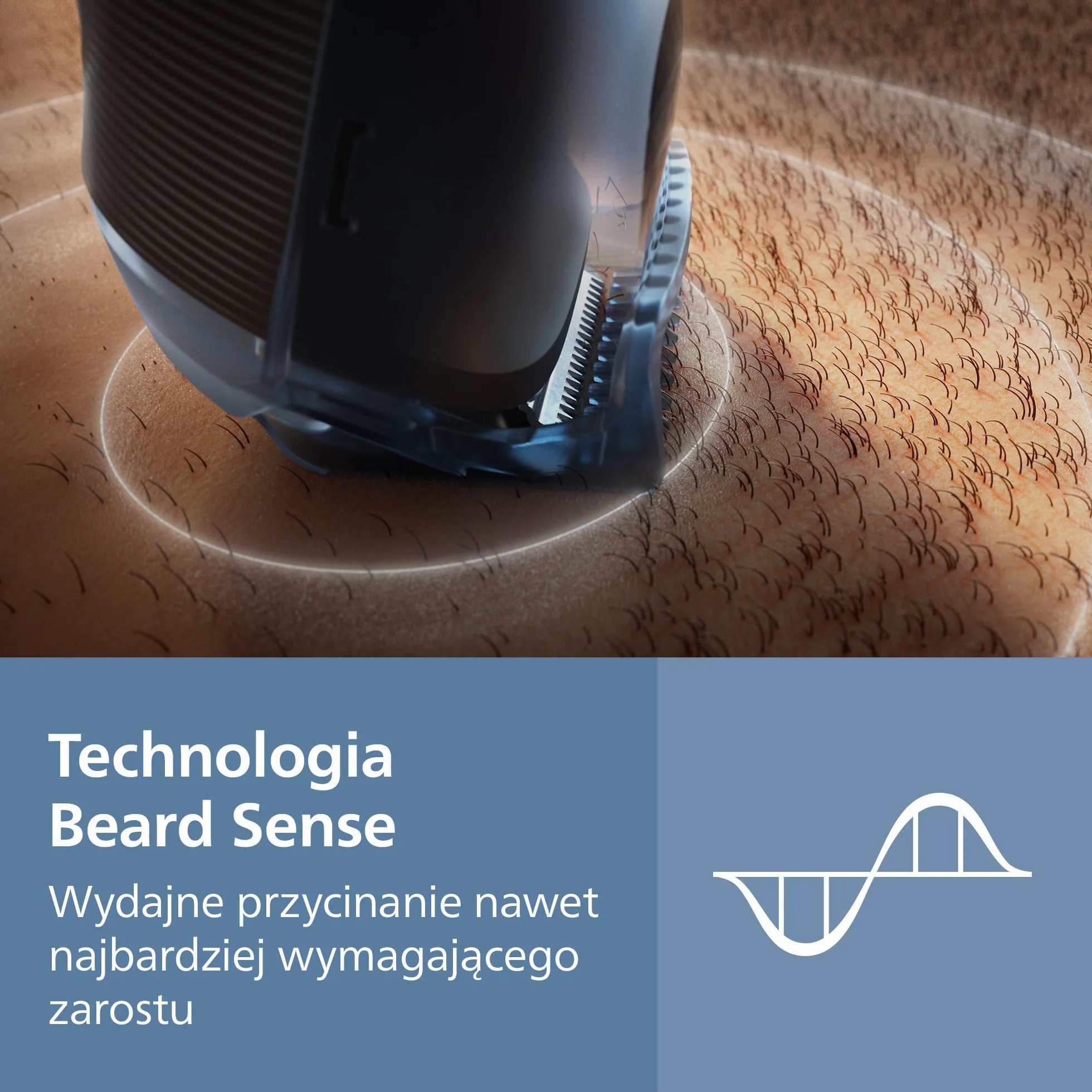 Philips Trymer do brody Seria 5000 BT5765/15 – samoostrzące się metalowe ostrza, 40 ustawień długości, BeardSense, wodoodporny, etui podróżne