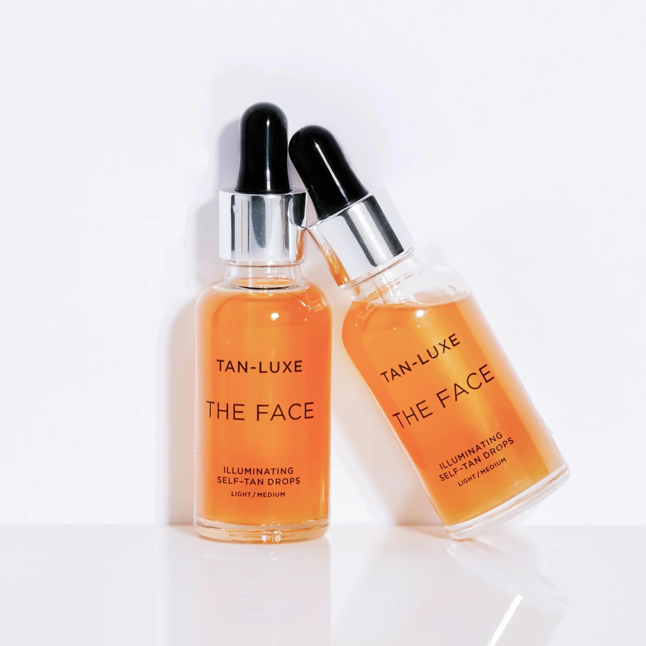 Tan Luxe THE Face krople samoopalające, ciemne, krople do pielęgnacji skóry do indywidualnego opalania twarzy, nie testowane na zwierzętach i wegańskie, 10 ml