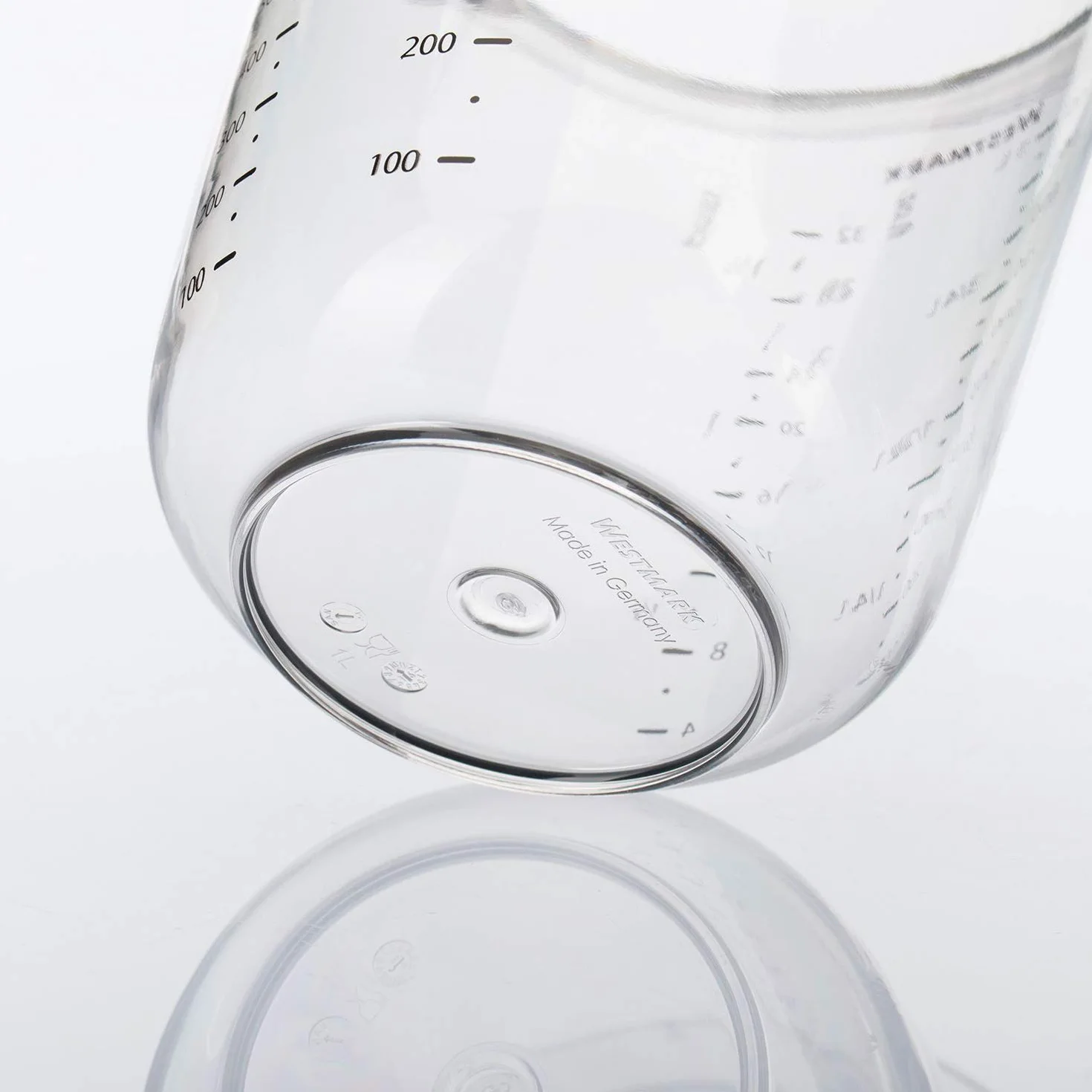 Westmark Dzbanek z miarką, Pojemność: 0,5 l, Wielojęzyczna podziałka w różnych jednostkach, Tworzywo sztuczne, Przezroczysty, 30642270