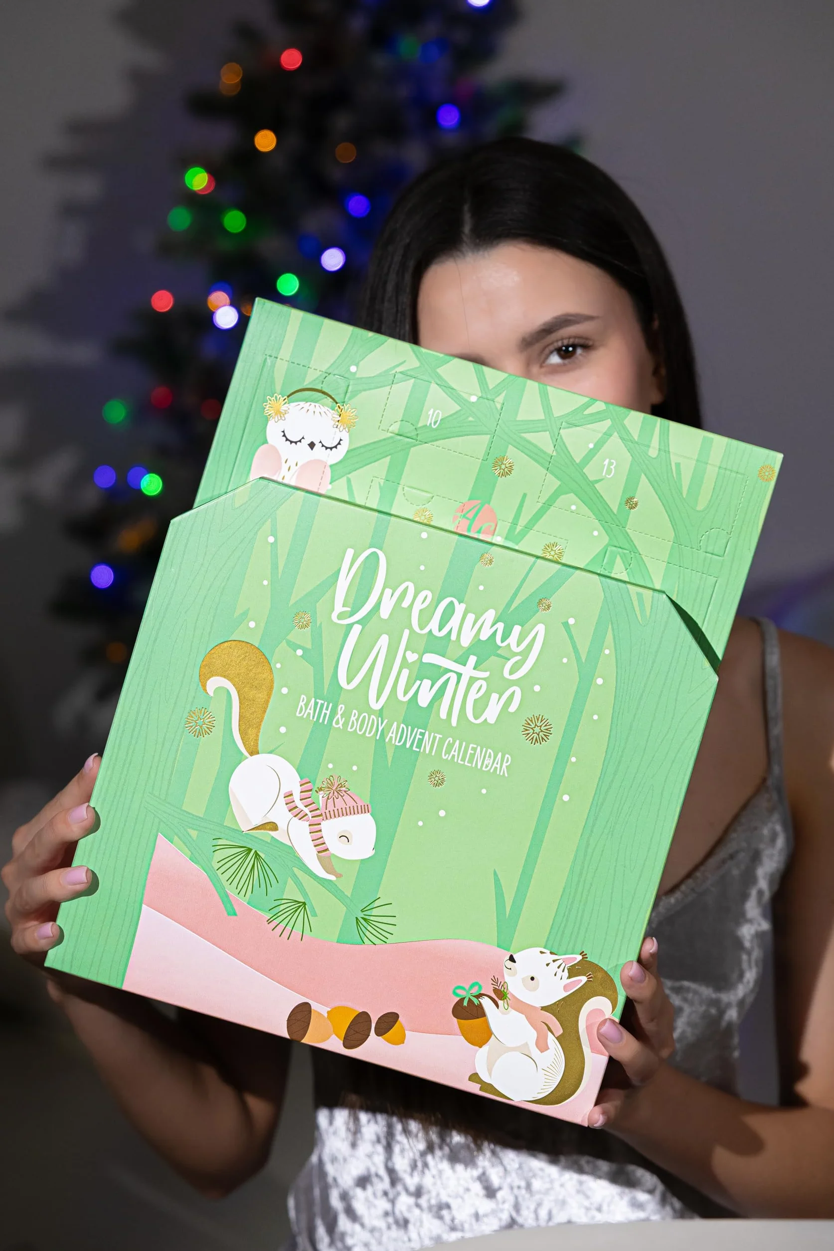 Accentra Kalendarz adwentowy z 24 produktami do pielęgnacji – kalendarz adwentowy Beauty z balsamem do ciała, kulkami kąpielowymi, żelem pod prysznic, szamponem, balsamem do ust, kremem do rąk