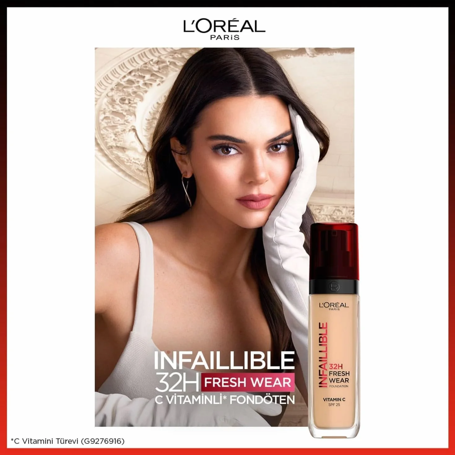 L'Oréal Paris Infaillible 24 h Fresh Wear Długotrwały kryjący podkład odporny na ścieranie, lekka formuła, SPF 25, 120 Vanille, 30 ml