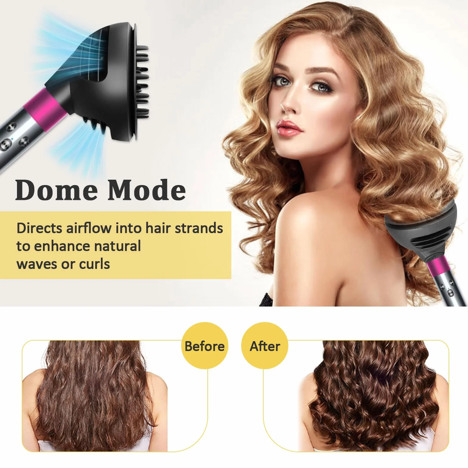 Dyfuzor do Dyson Airwrap HS05 HS01 HS08, dyfuzor fal i loków do dysona, Airwrap, możliwość przekształcenia w suszarkę do włosów